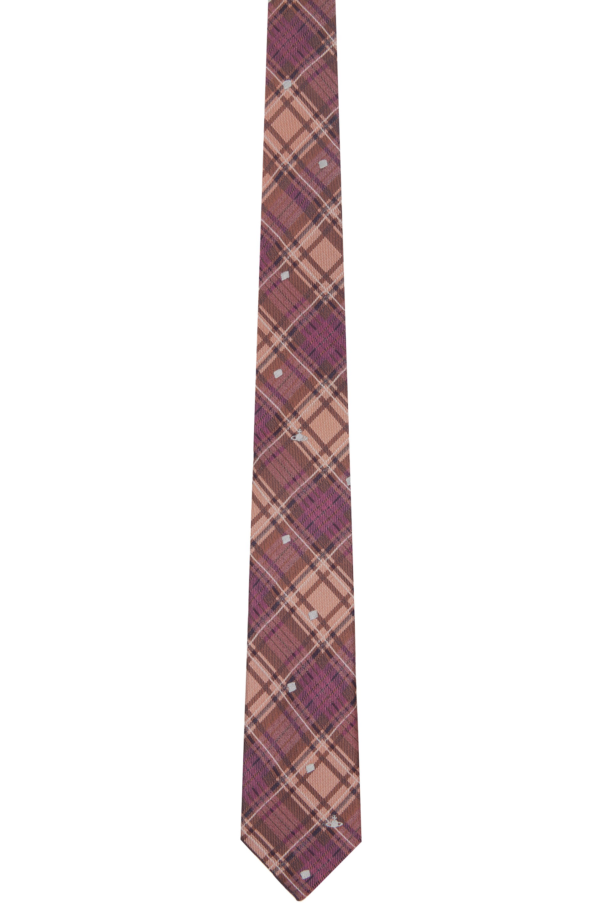 Vivienne Westwood - Purple 7cm 'Louth Tartan' Tie