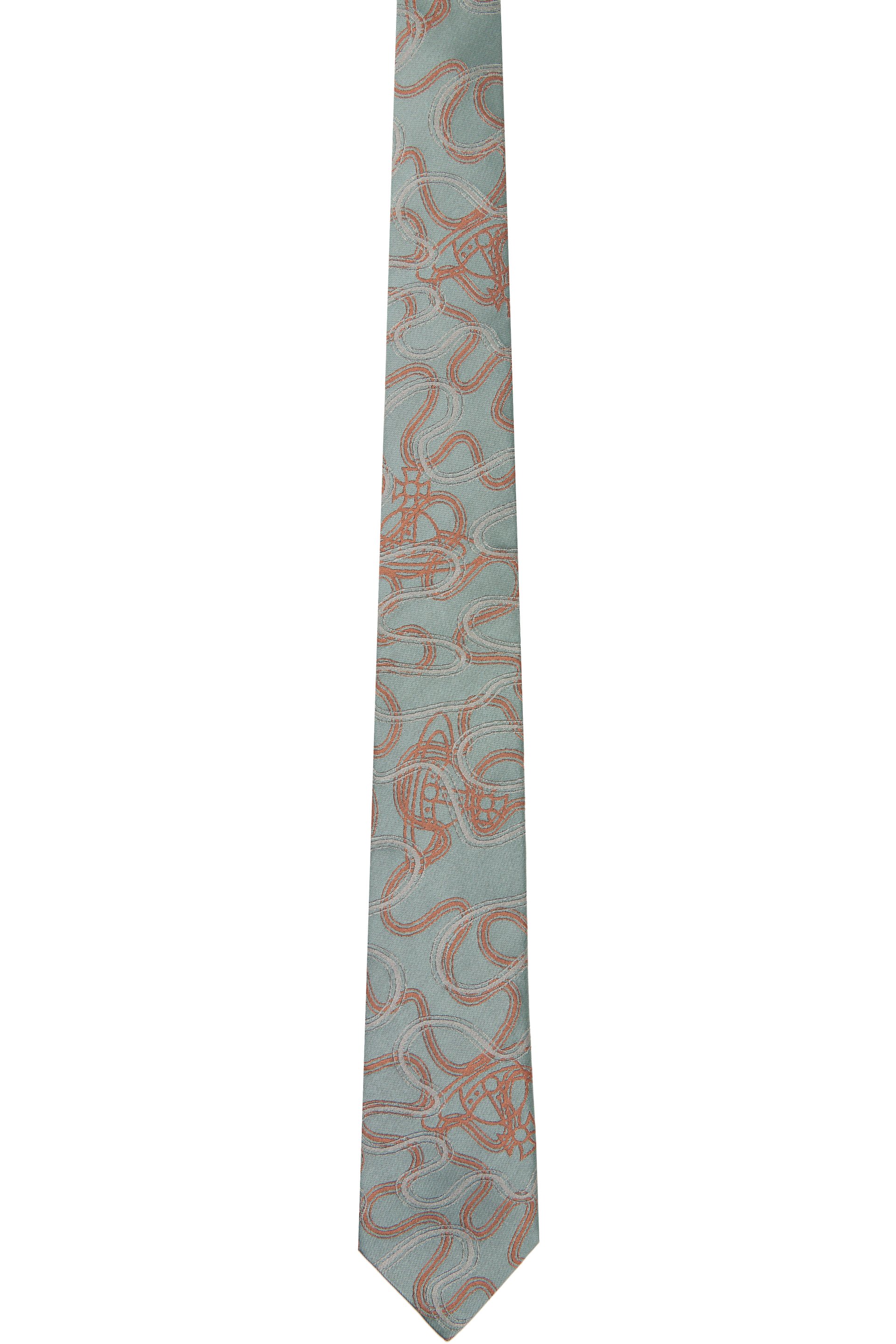 Vivienne Westwood - Green & Orange 7cm Tie