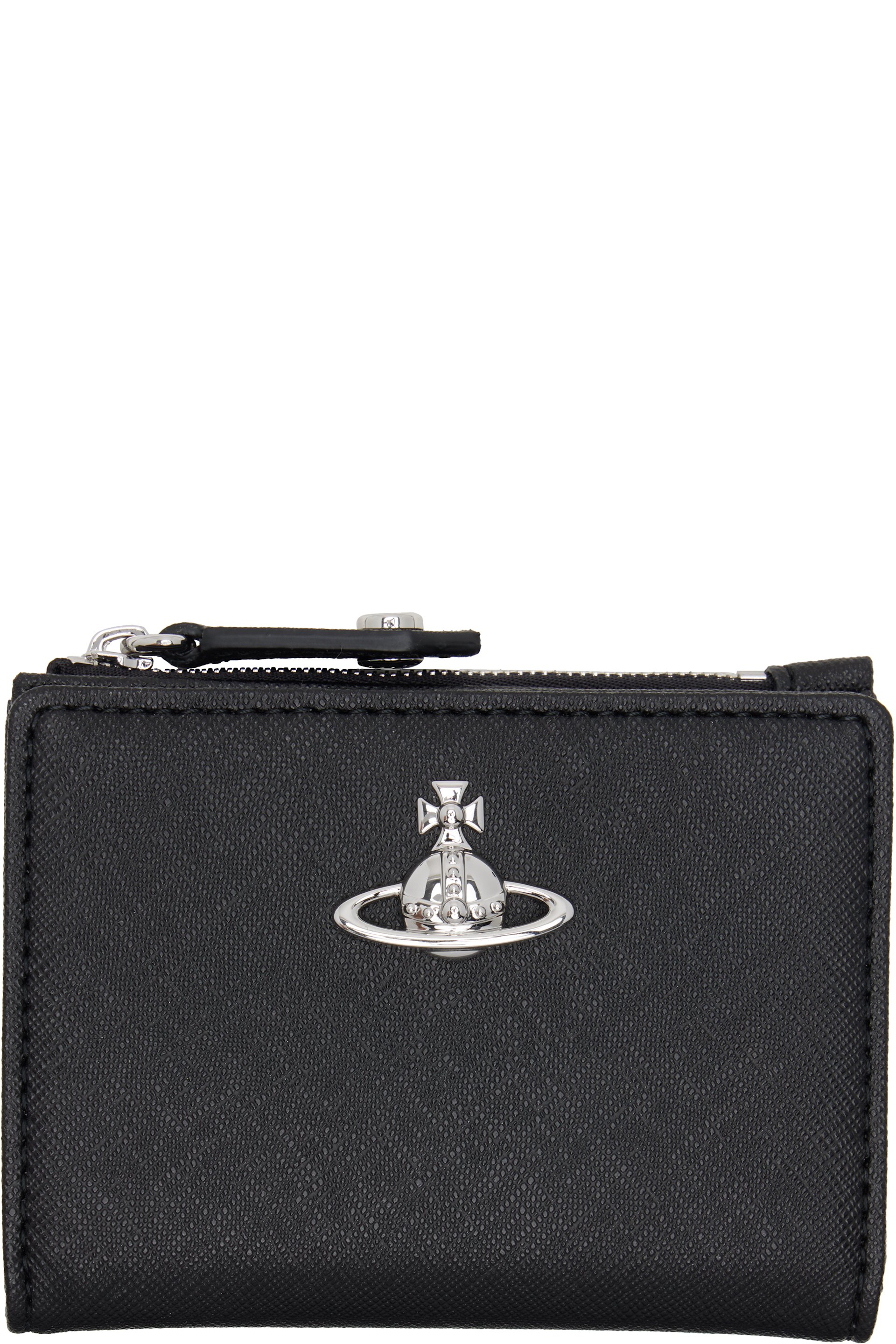 Vivienne Westwood - Black Slim Flap Card Holder