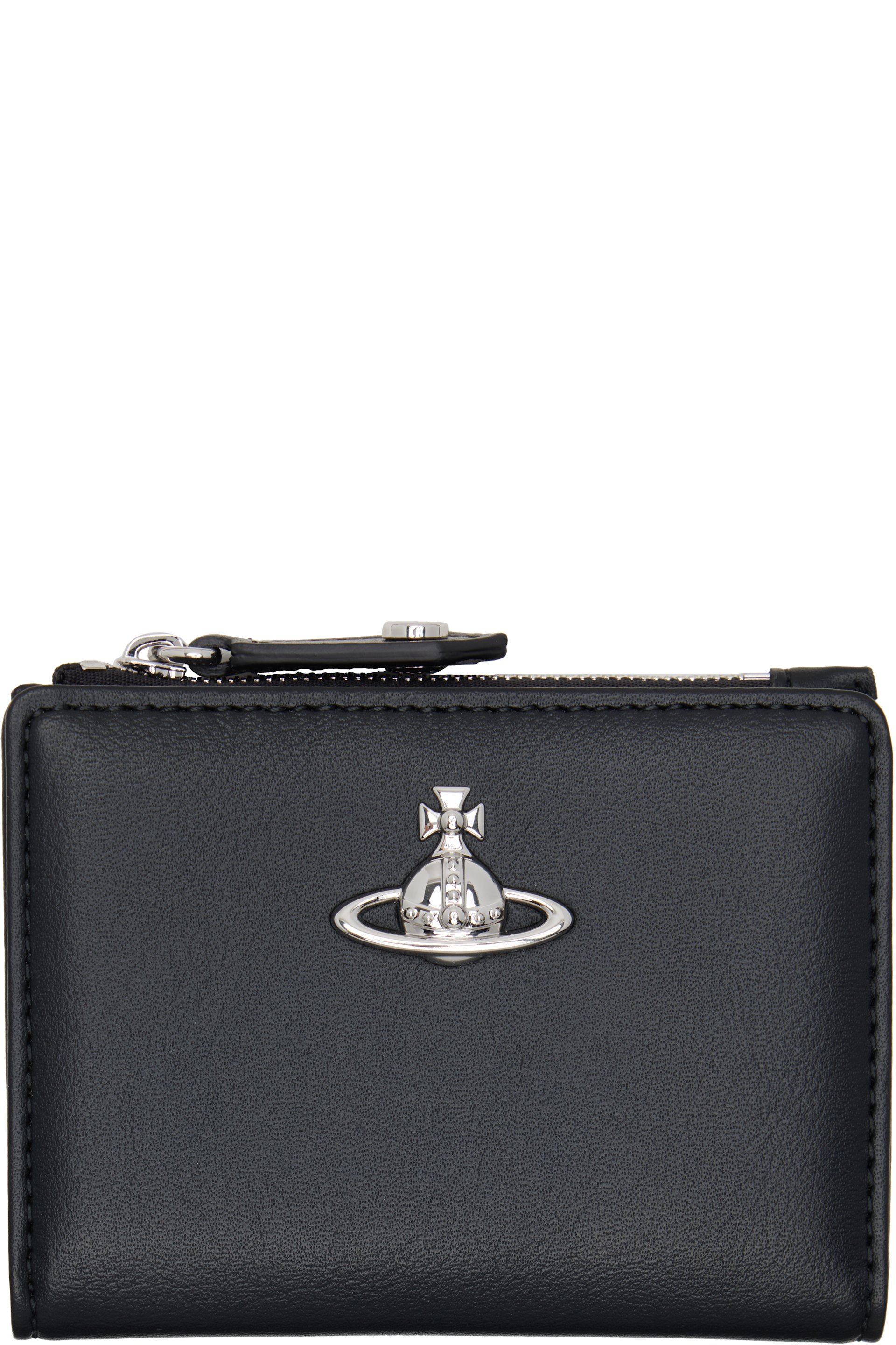 Vivienne Westwood - Black Slim Flap Card Holder