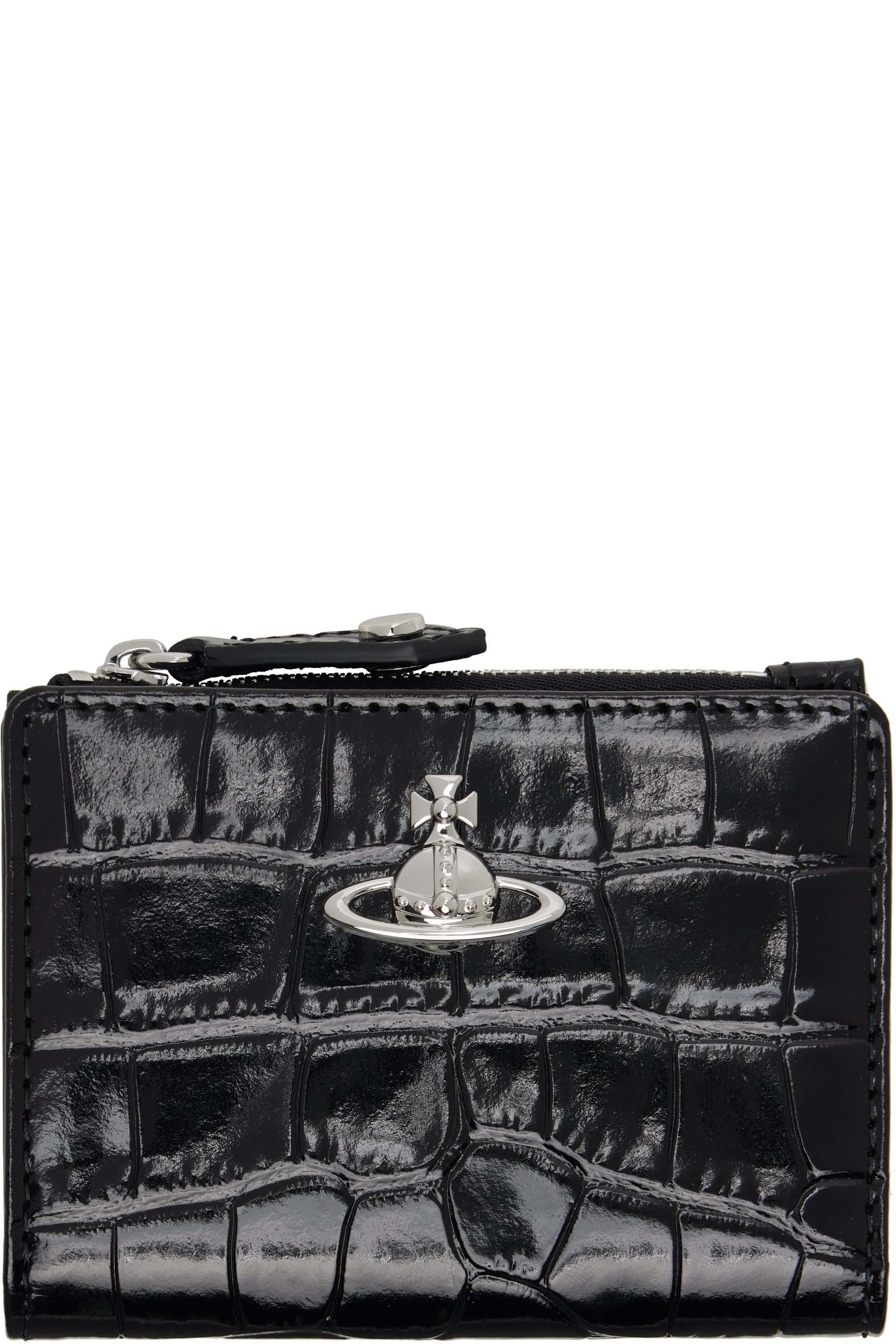 Vivienne Westwood - Black Slim Flap Card Holder