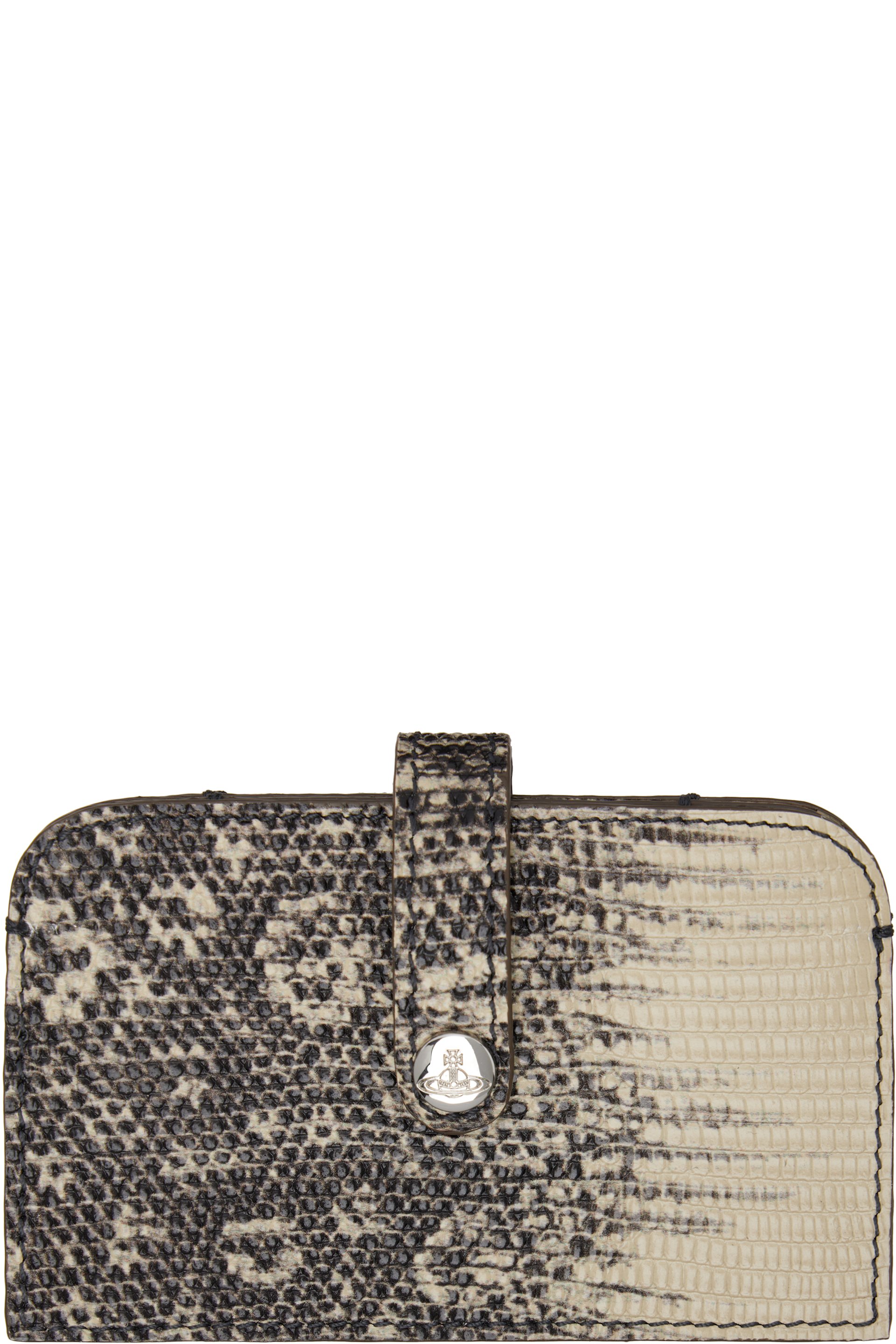 Vivienne Westwood - Gray & Off-White Accordion Card Holder