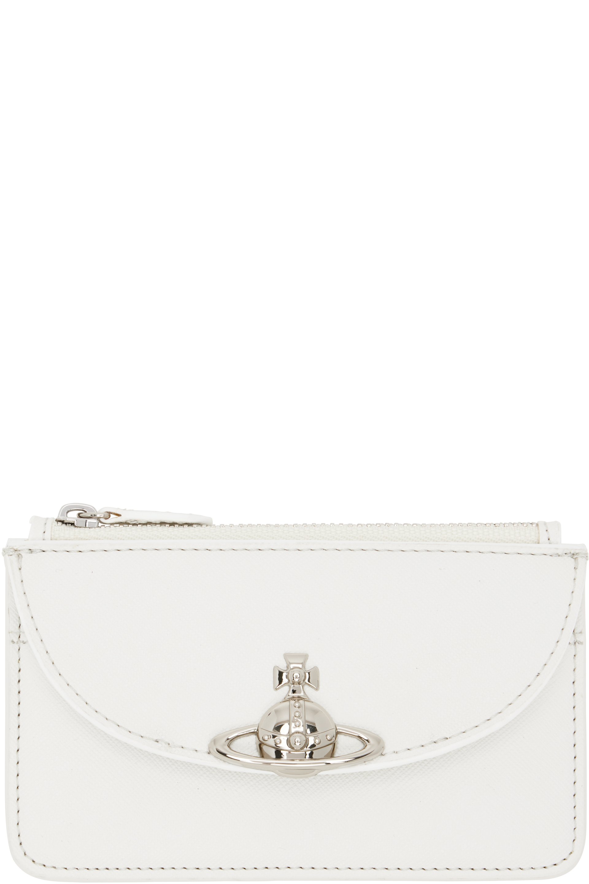 Vivienne Westwood - Off-White Half Moon Card Holder