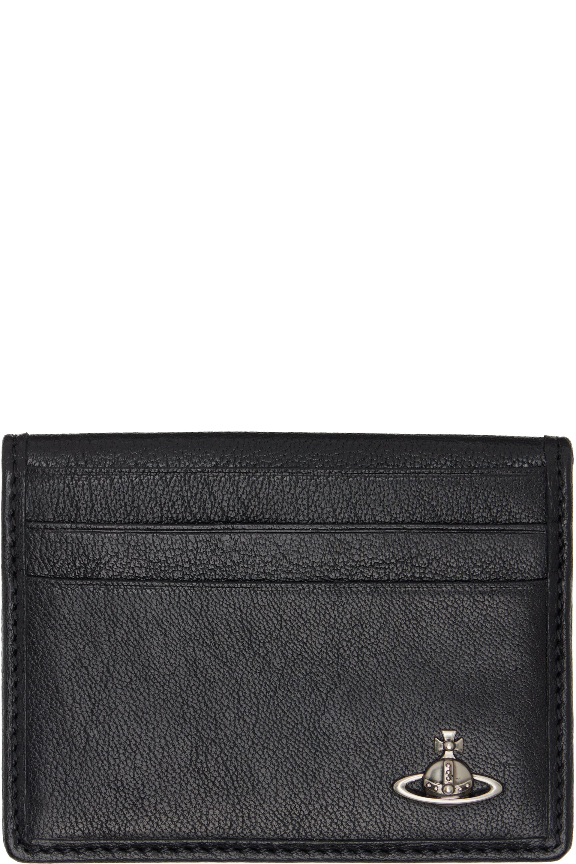 Vivienne Westwood - Black Bifold Leather Man Card Holder