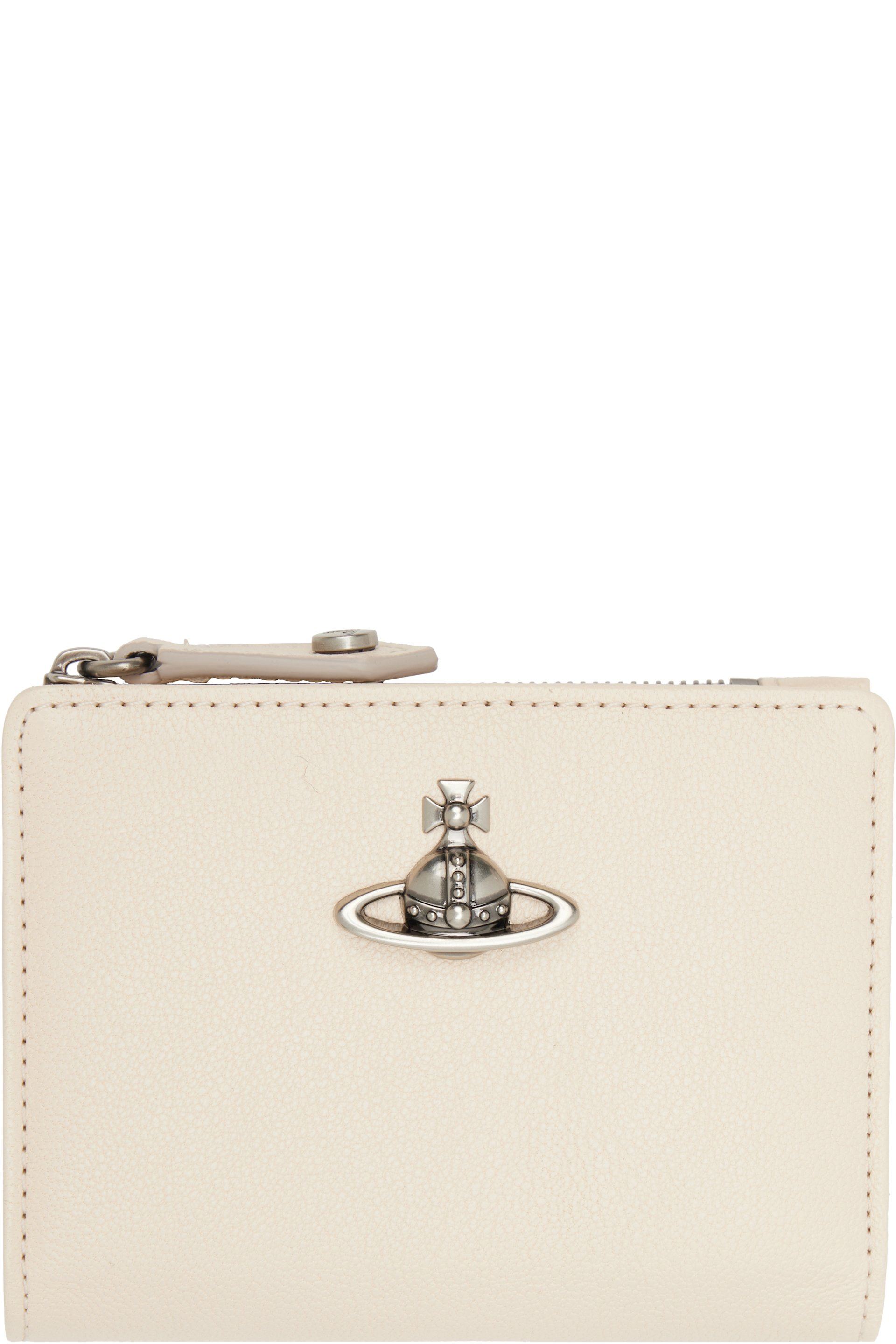 Vivienne Westwood - Off-White Slim Flap Card Holder