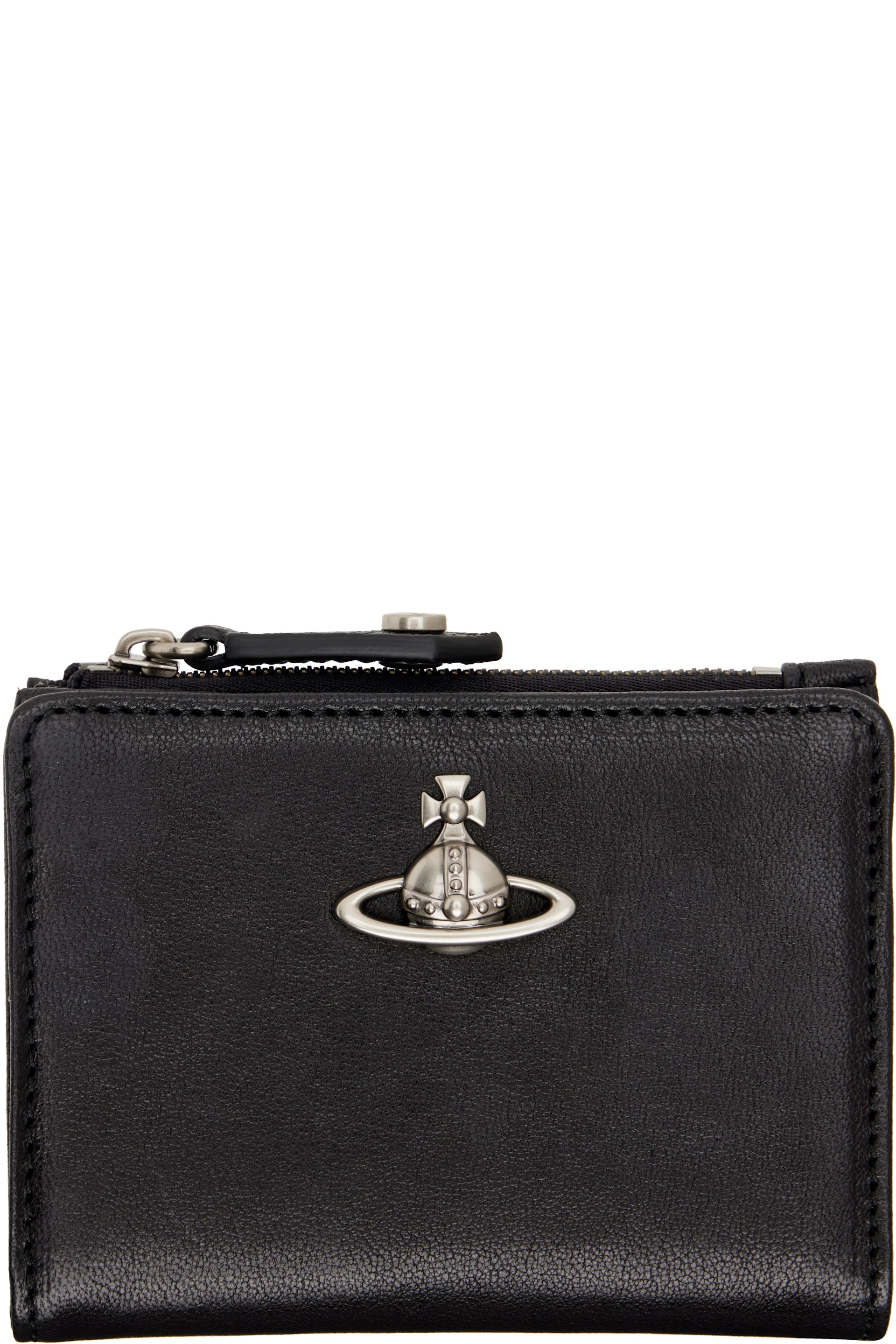 Vivienne Westwood - Black Slim Flap Card Holder