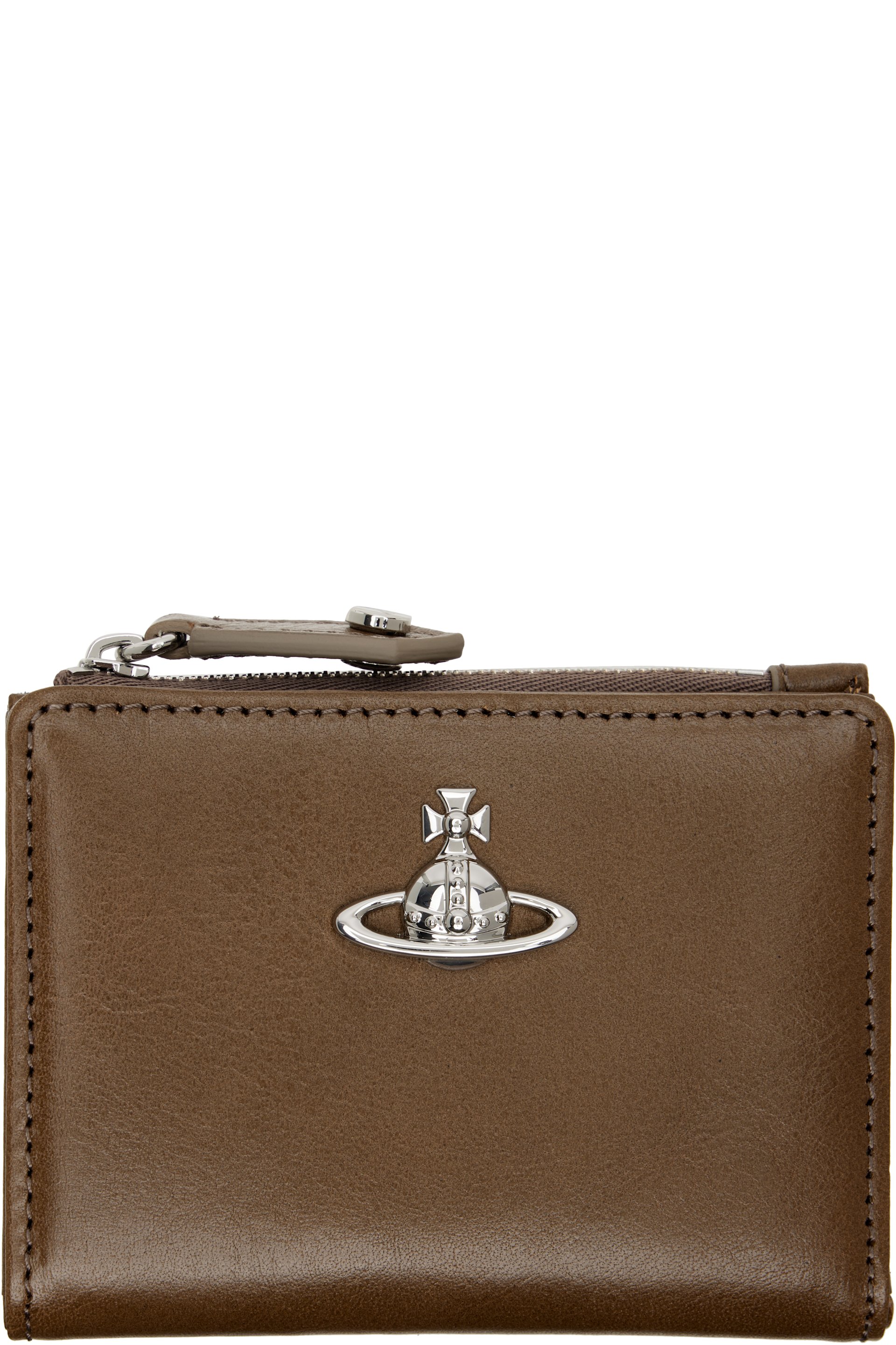 Vivienne Westwood - Brown Slim Flap Card Holder