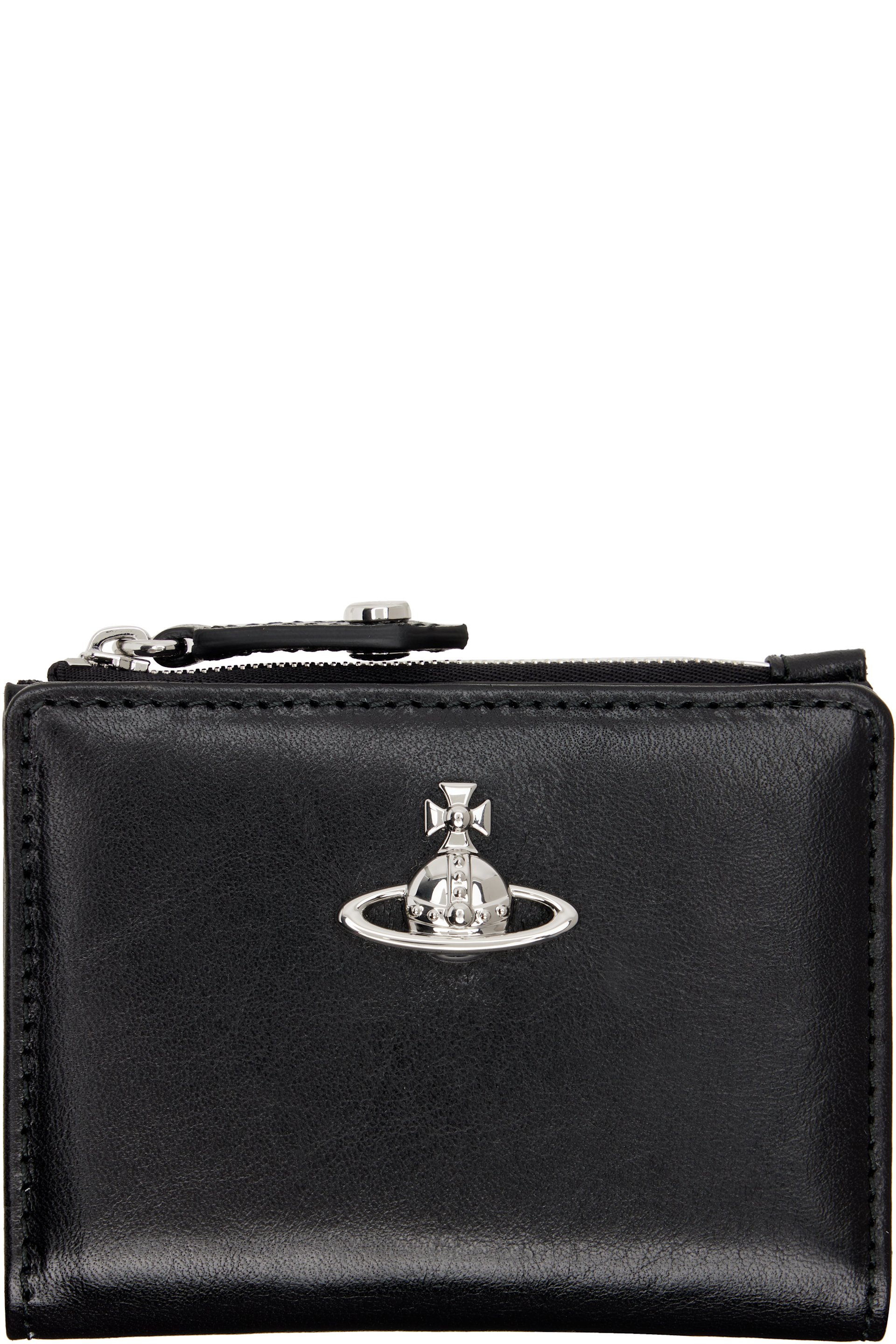 Vivienne Westwood - Black Slim Flap Card Holder