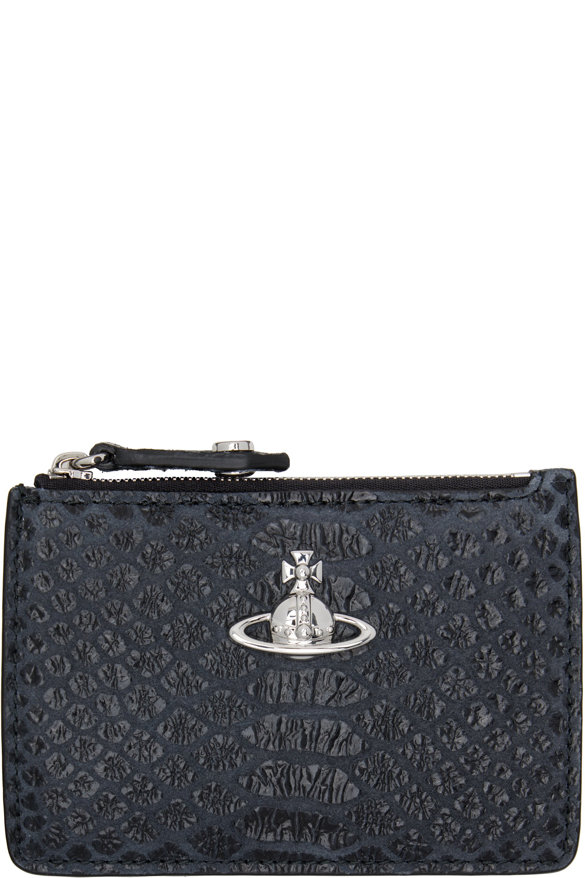 Vivienne Westwood - Gray & Black Slim Long Card Holder