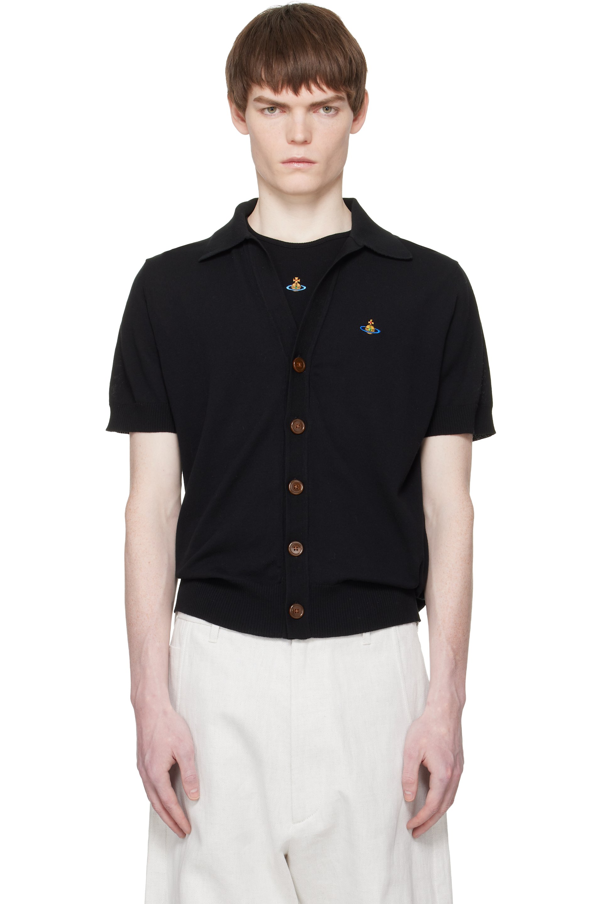 Vivienne Westwood - Black Polo Cardigan