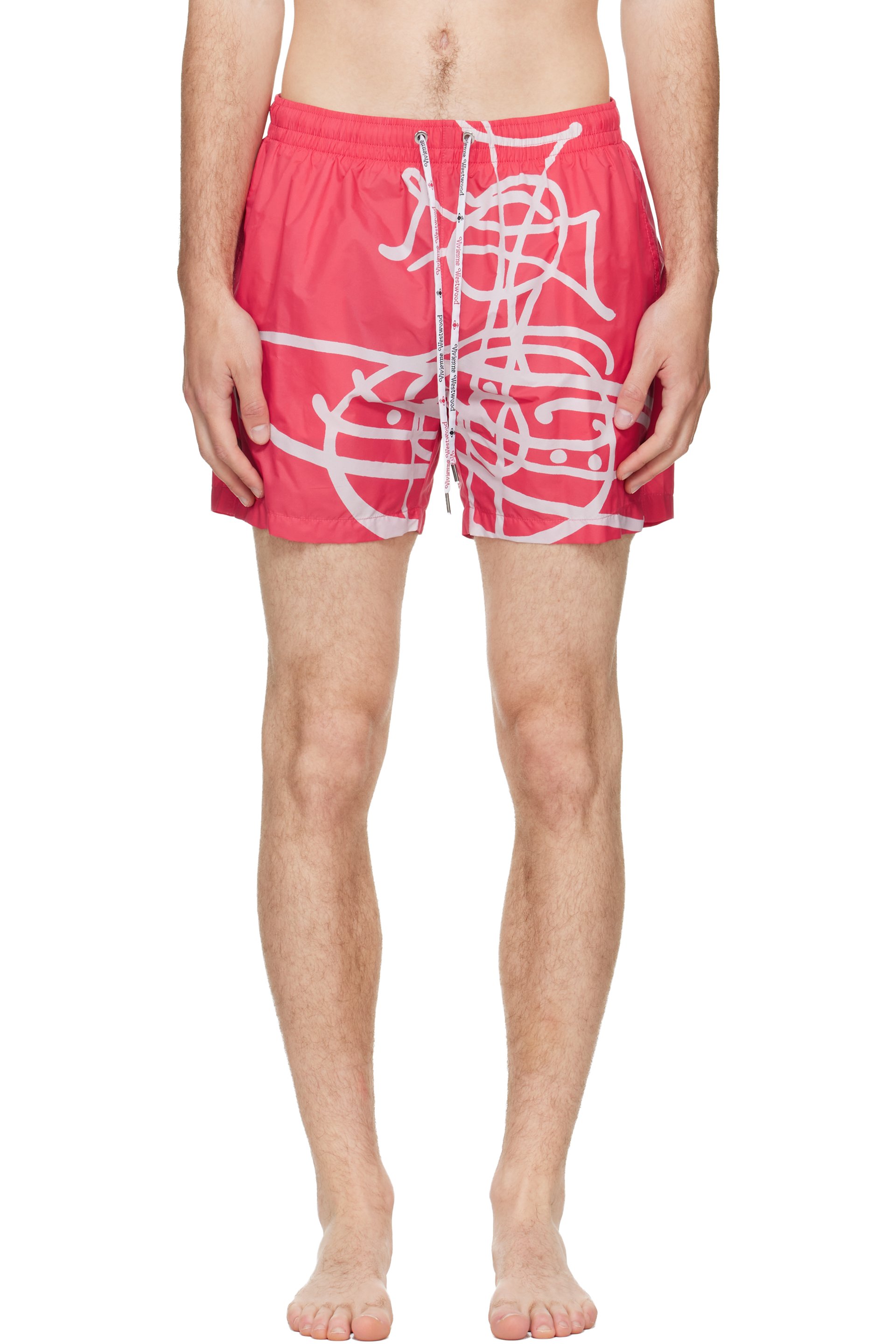Vivienne Westwood - Red Surf Boxer Swim Shorts