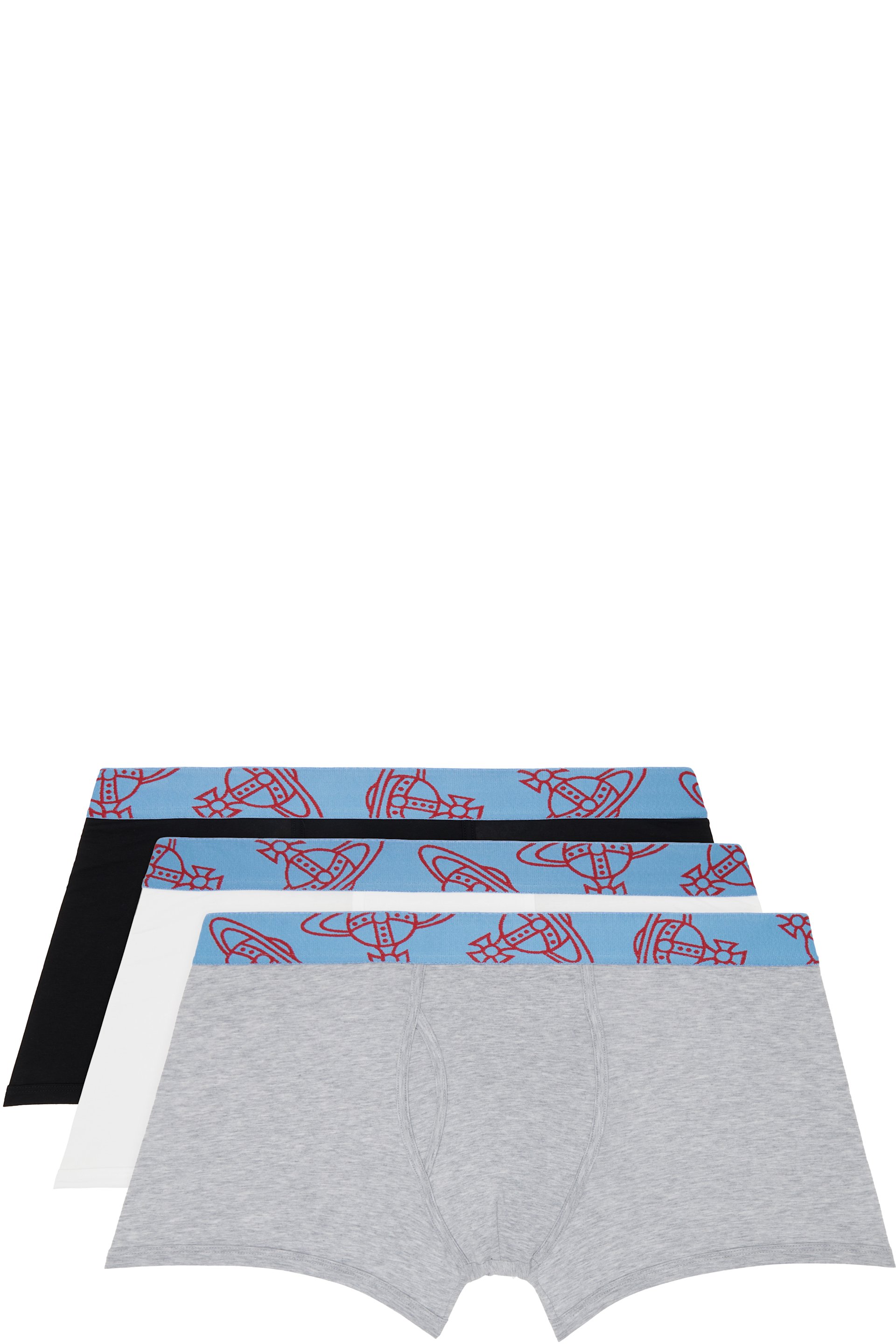 Vivienne Westwood - Three-Pack Multicolor Cotton Boxer Briefs