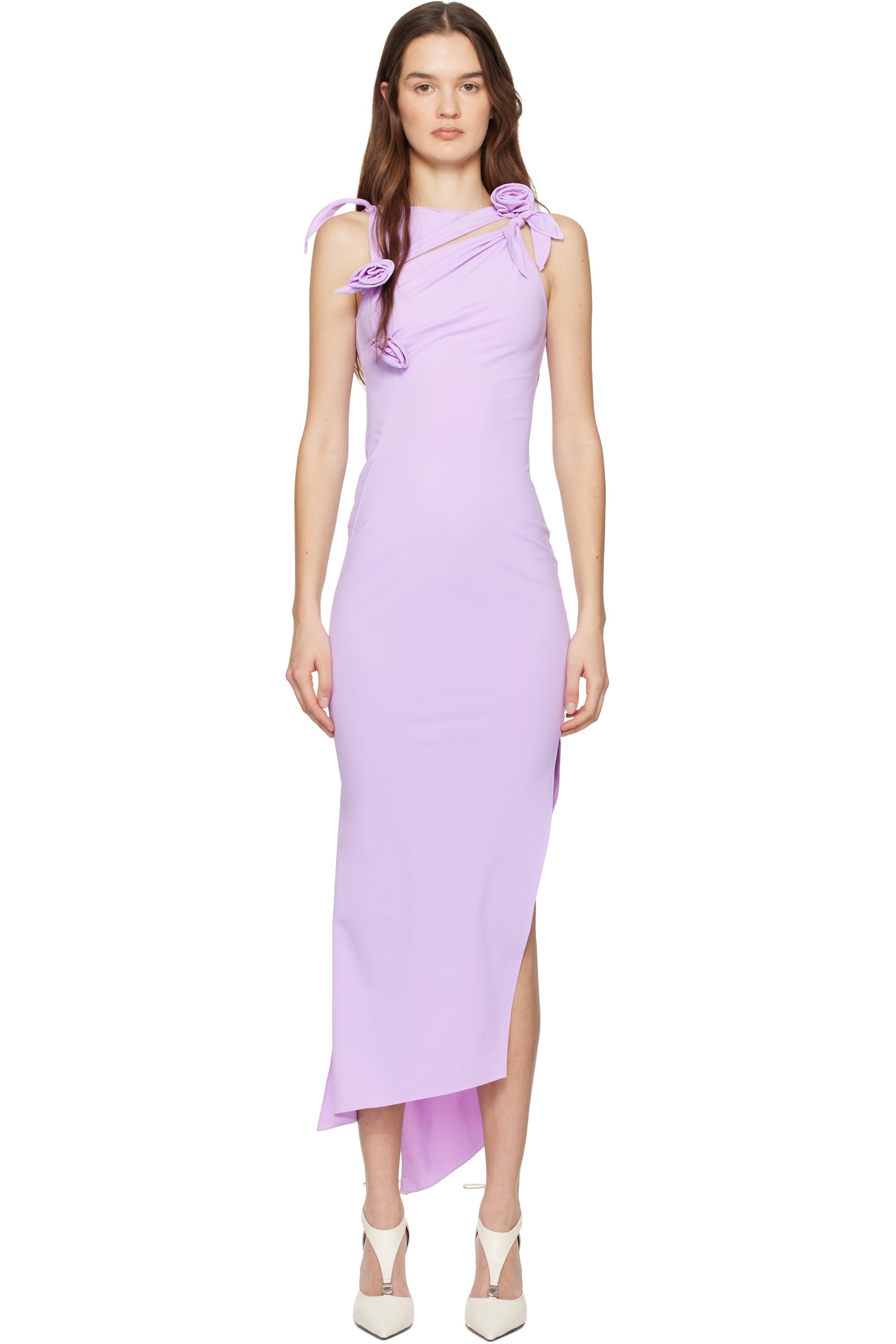 Coperni - Purple Flower Maxi Dress