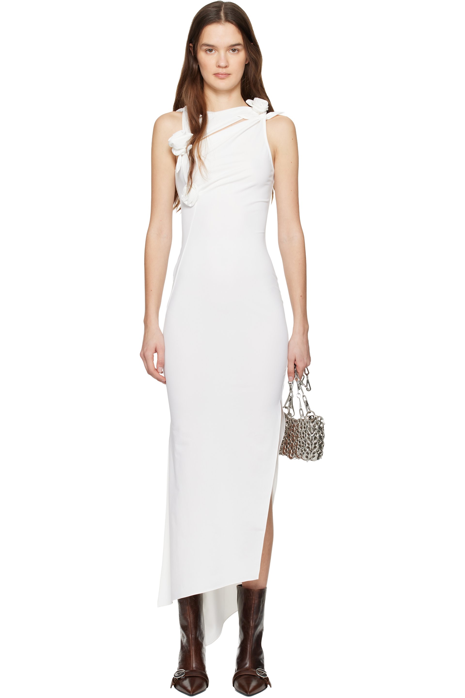 Coperni - White Flower Maxi Dress