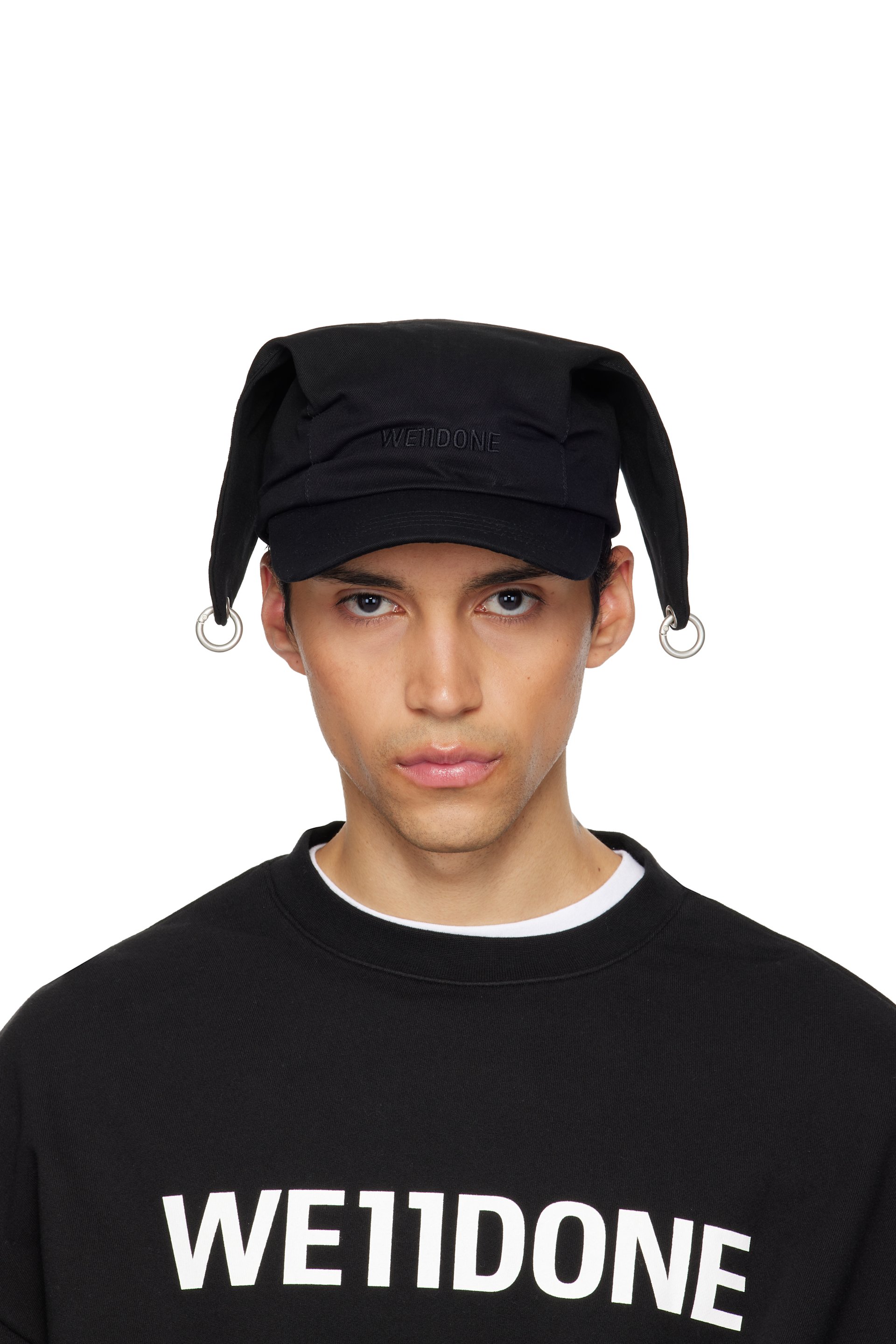 We11done - Black Ear Detailed Cap