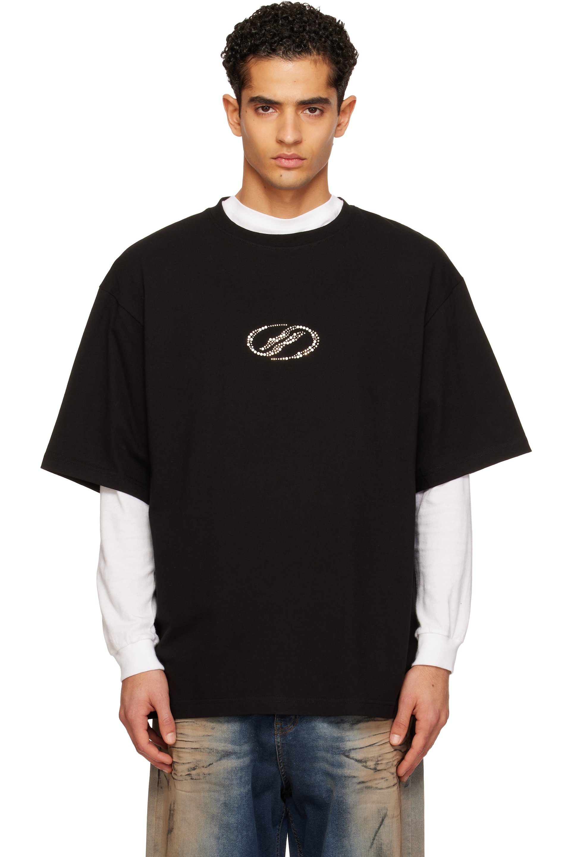 We11done - T-shirt Se11done noir