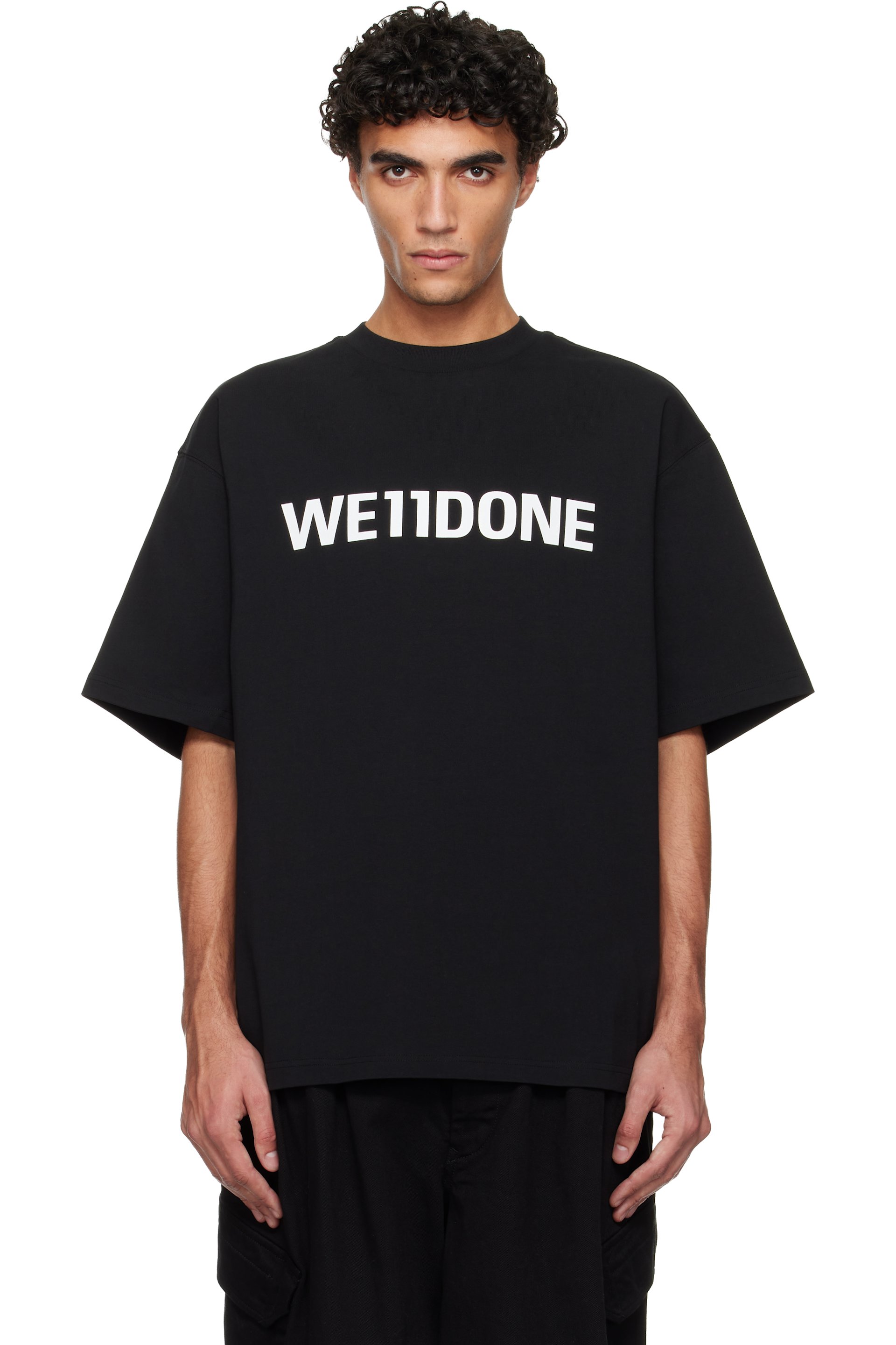 We11done - T-shirt noir à logo