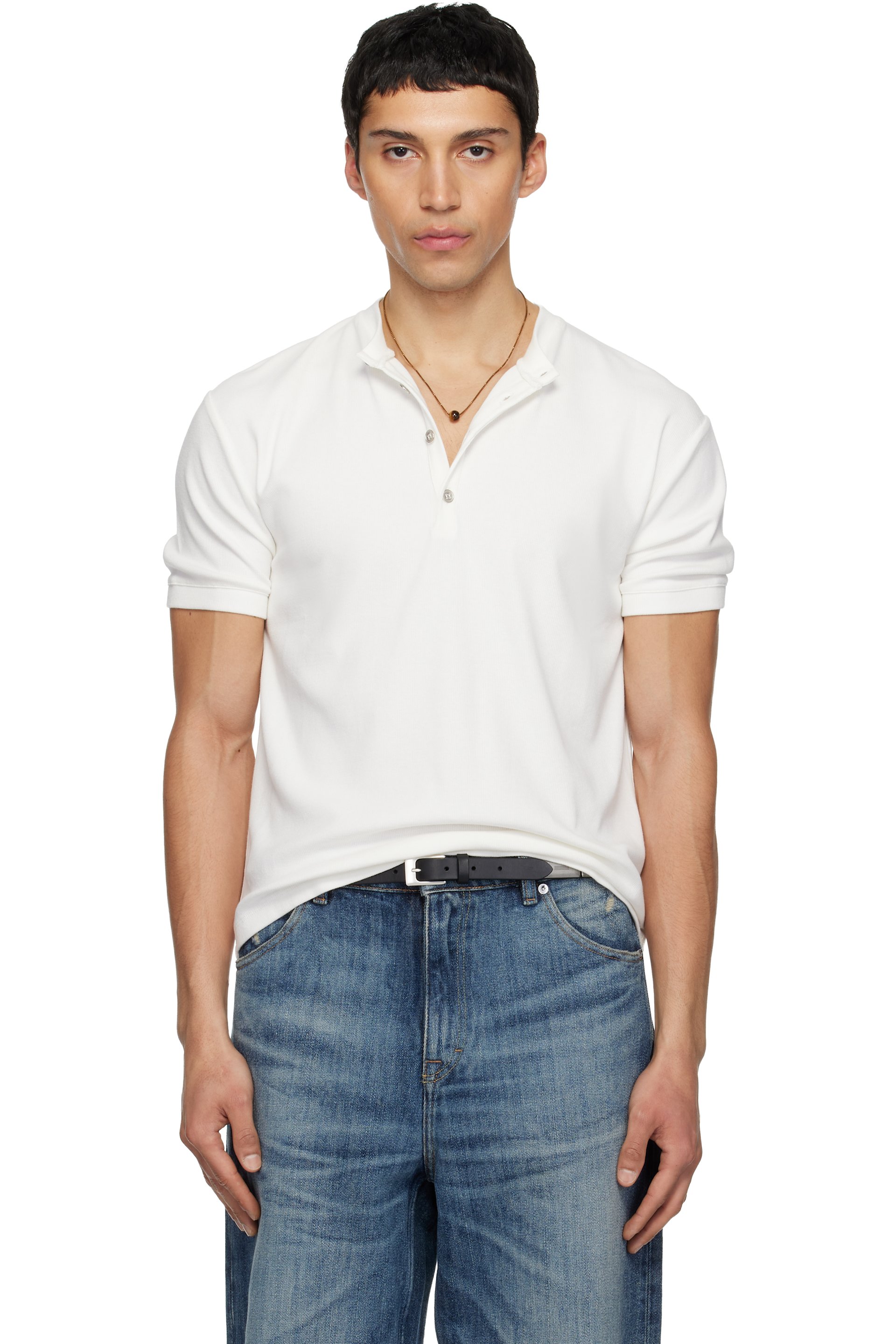 CARRER - White Dorven Henley