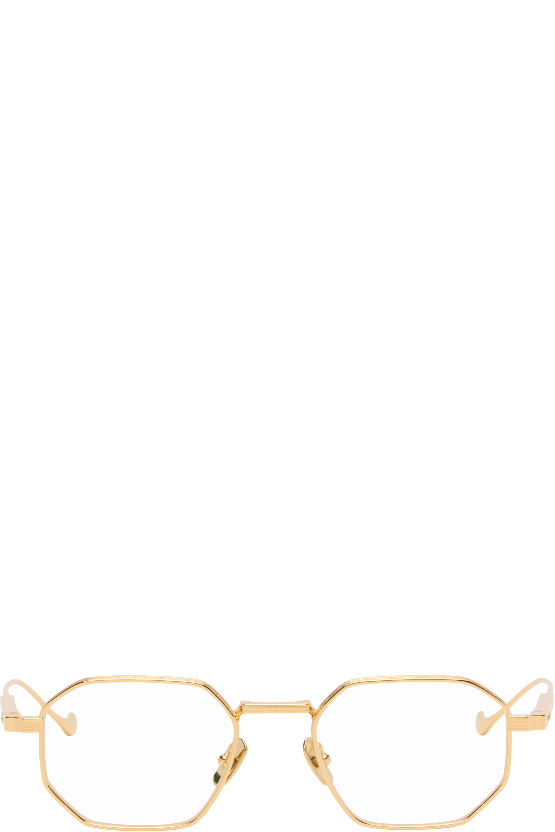 Cutler And Gross - Lunettes de vue carrées Lansdowne 1431 dorées