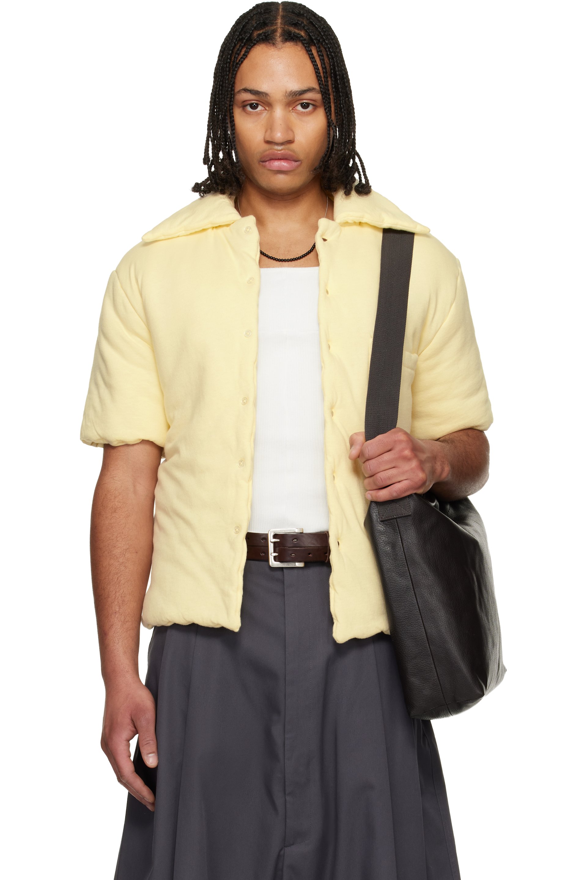 LU'U DAN - Off-White Wadded Shift Shirt