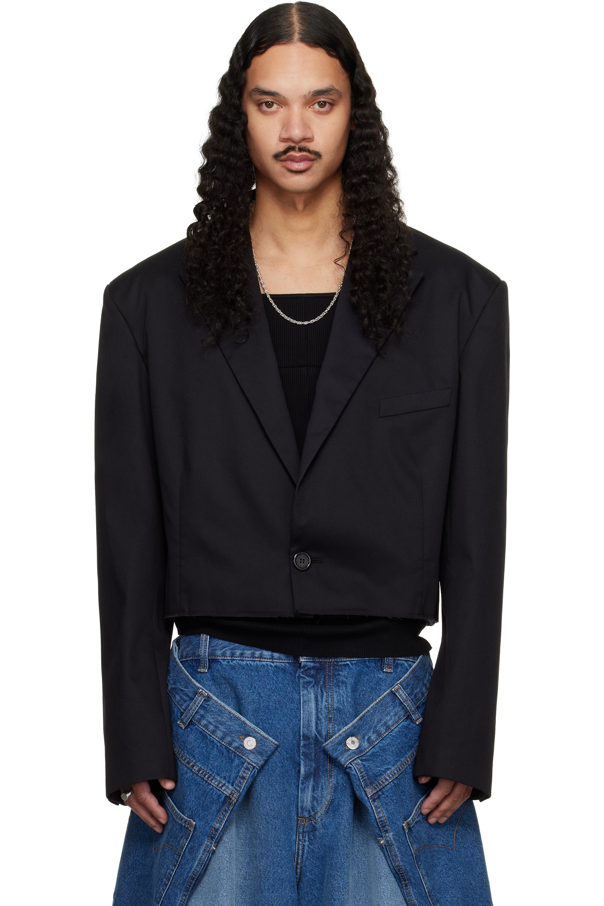 LU'U DAN - Black Slashed Blazer