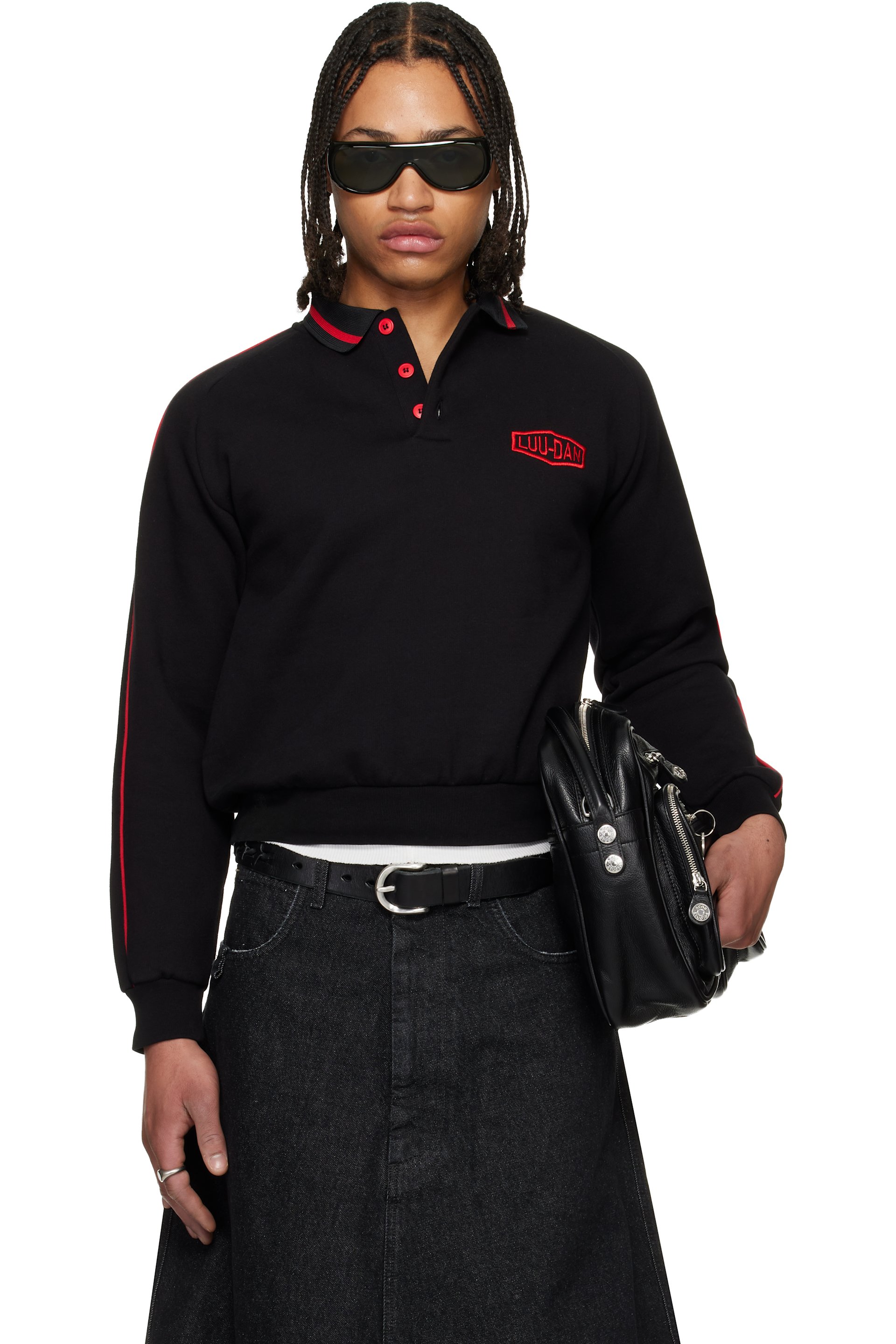 LU'U DAN - Black Pit Stop Polo