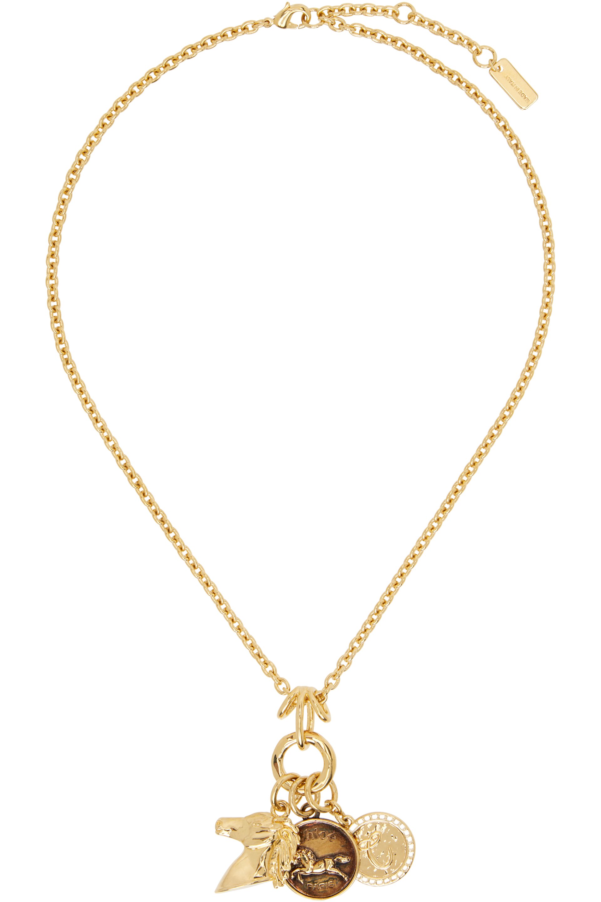Chloé - Collier à breloques à logo