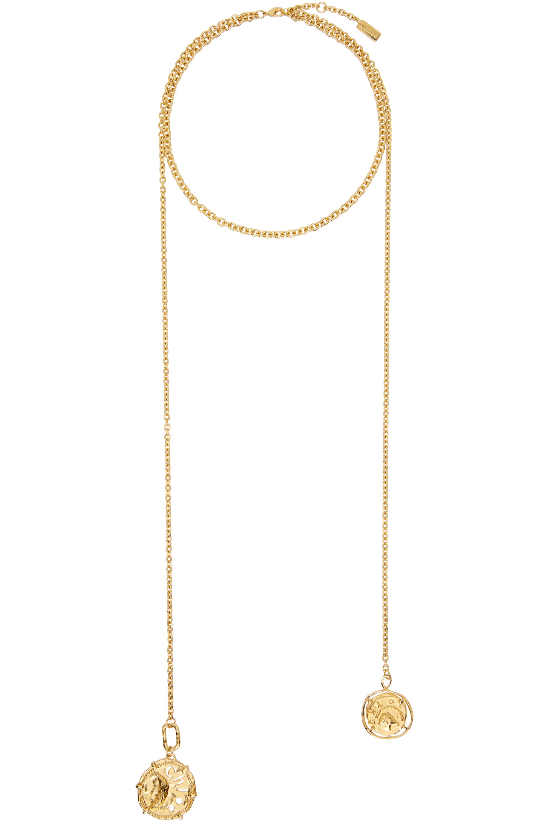 Chloé - Collier à médaillons à logo