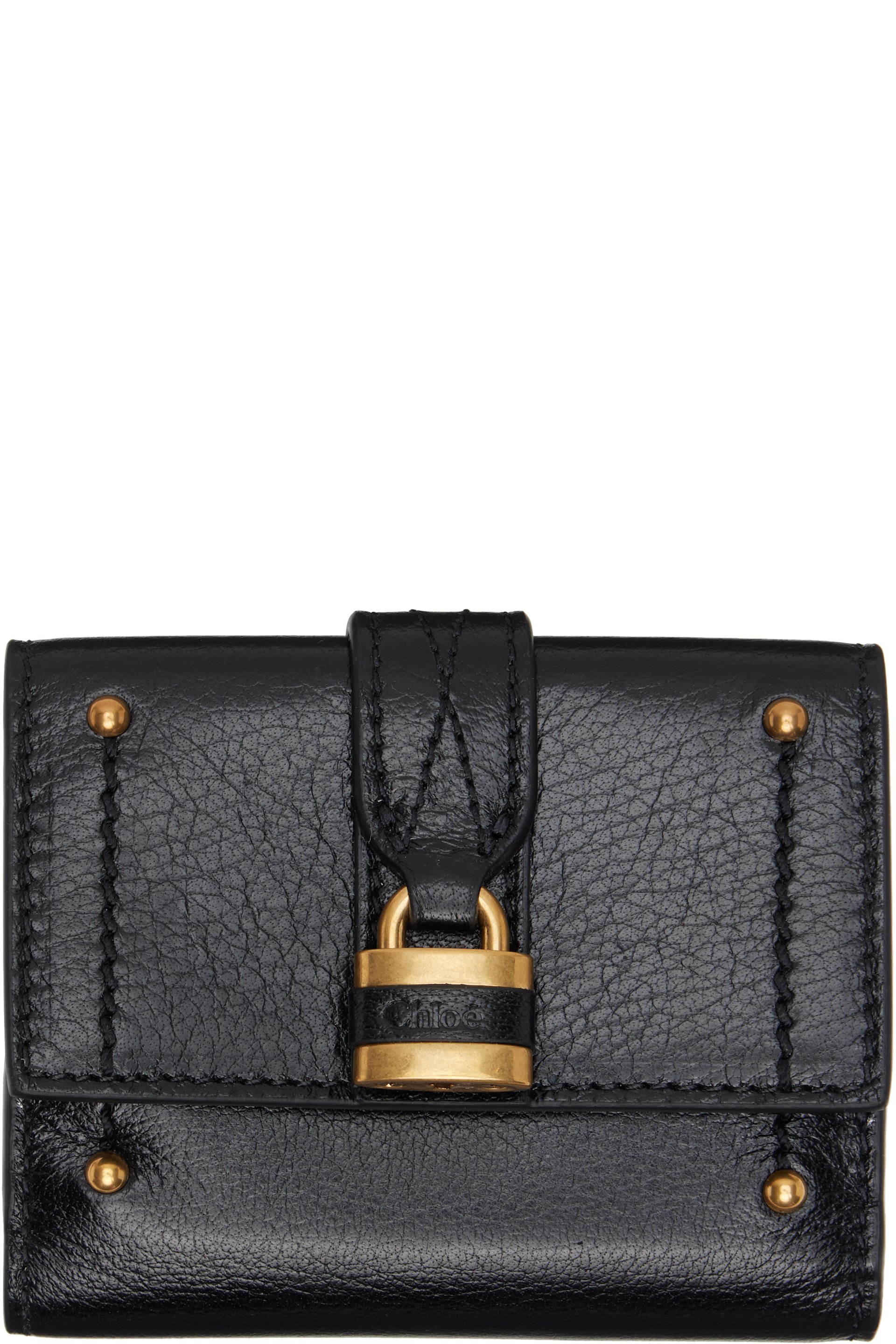 Chloé - Black Mini Paddington Tri-Fold Wallet