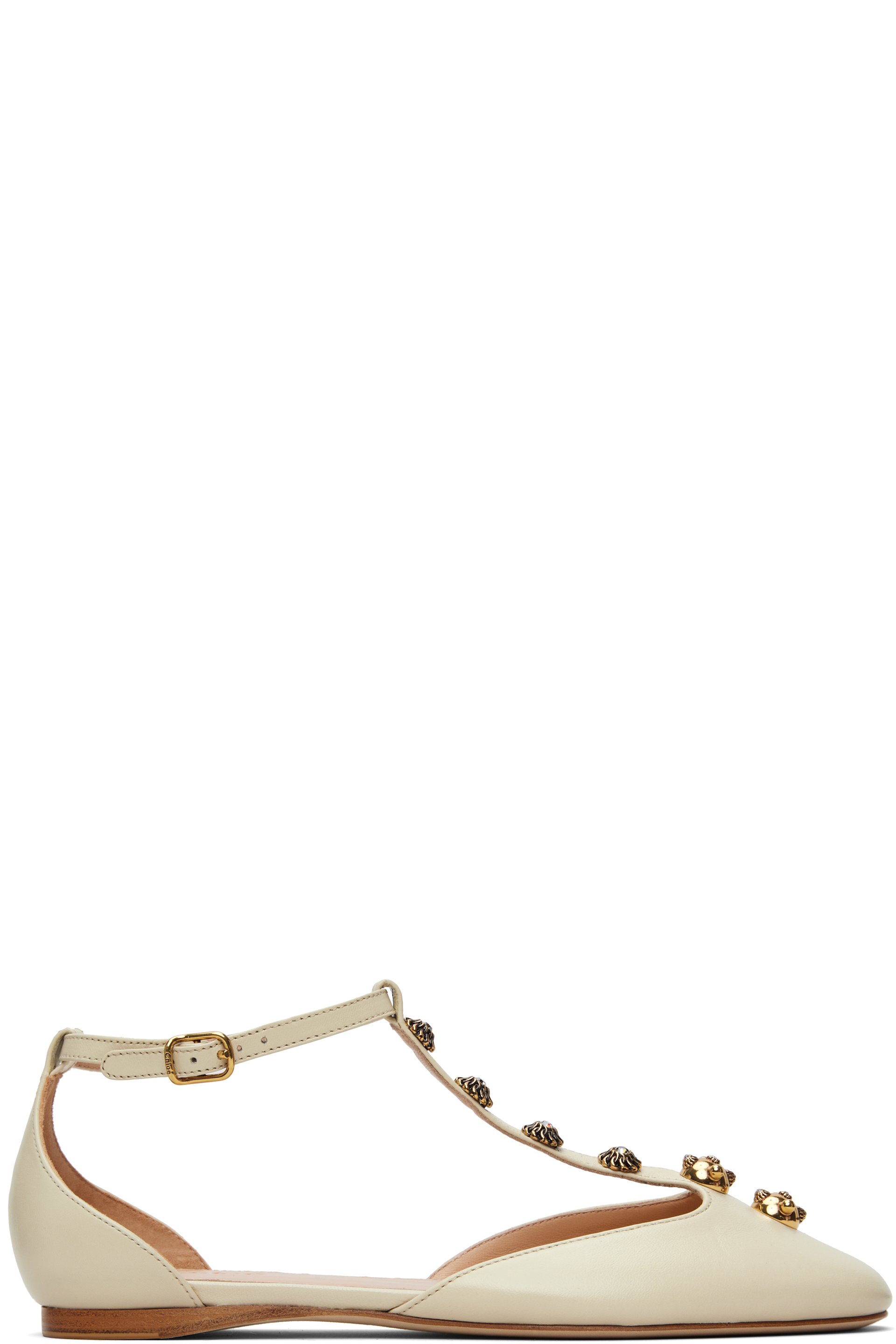 Chloé - Ballerines Celeste blanc cassé