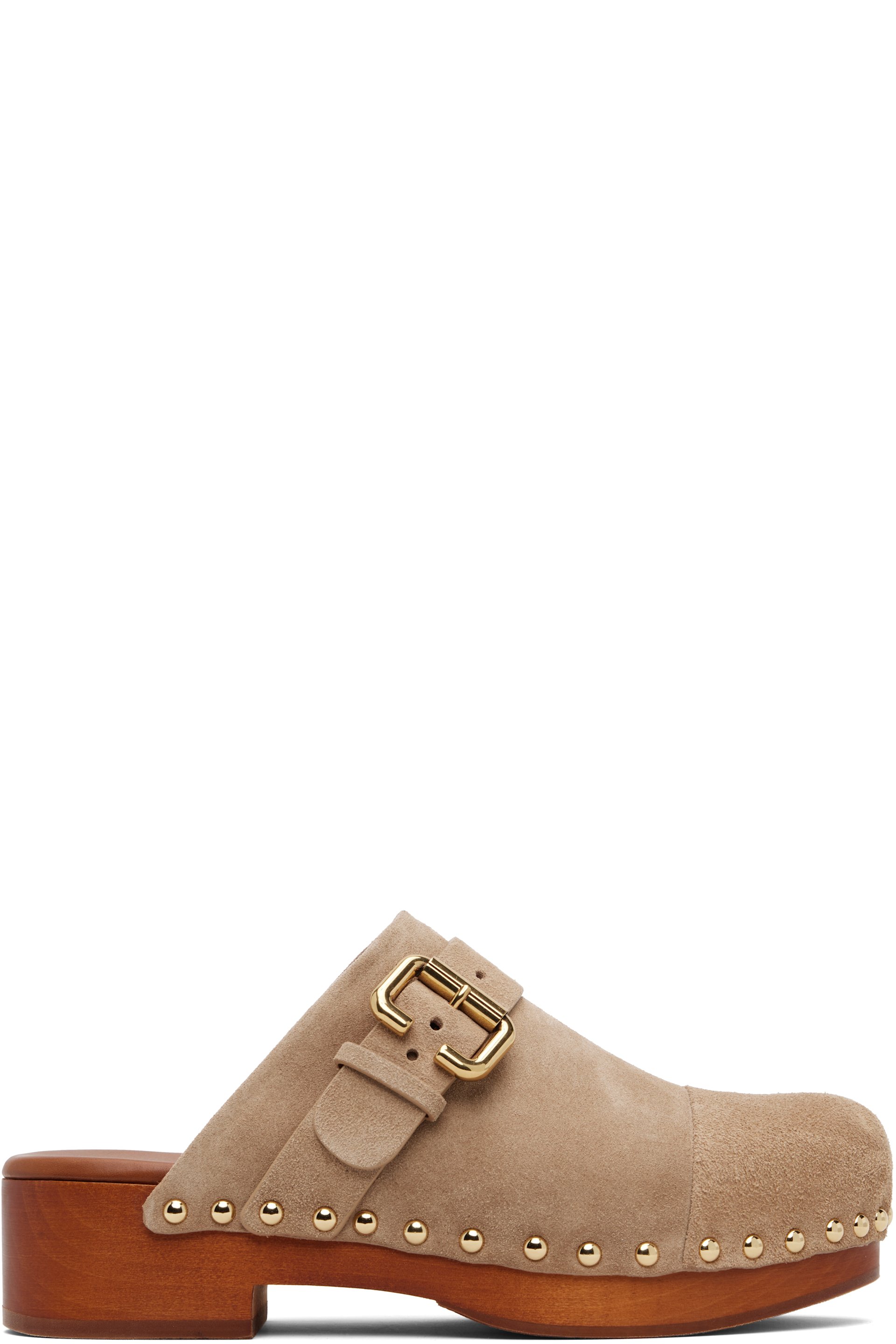 Chloé - Sabots Jeannette taupe
