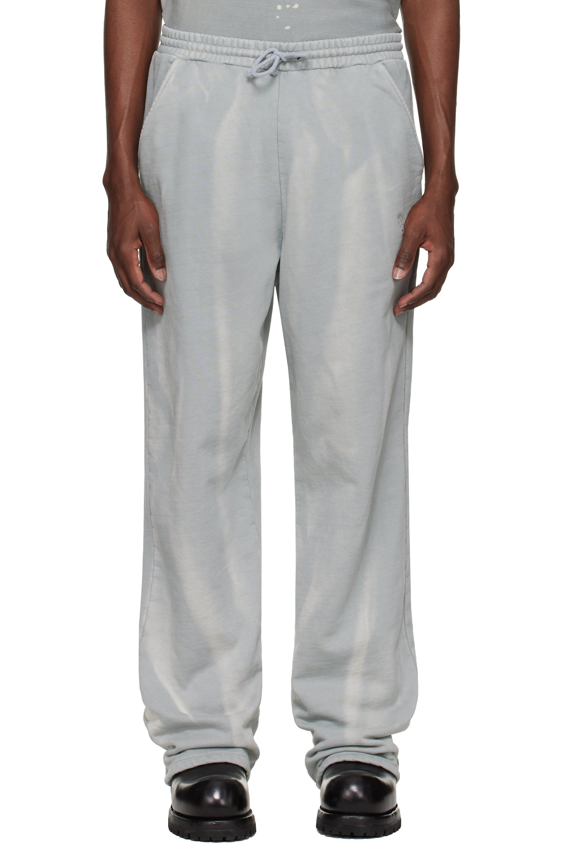 ALEXANDER DIGENOVA - Blue Trashed Sweatpants