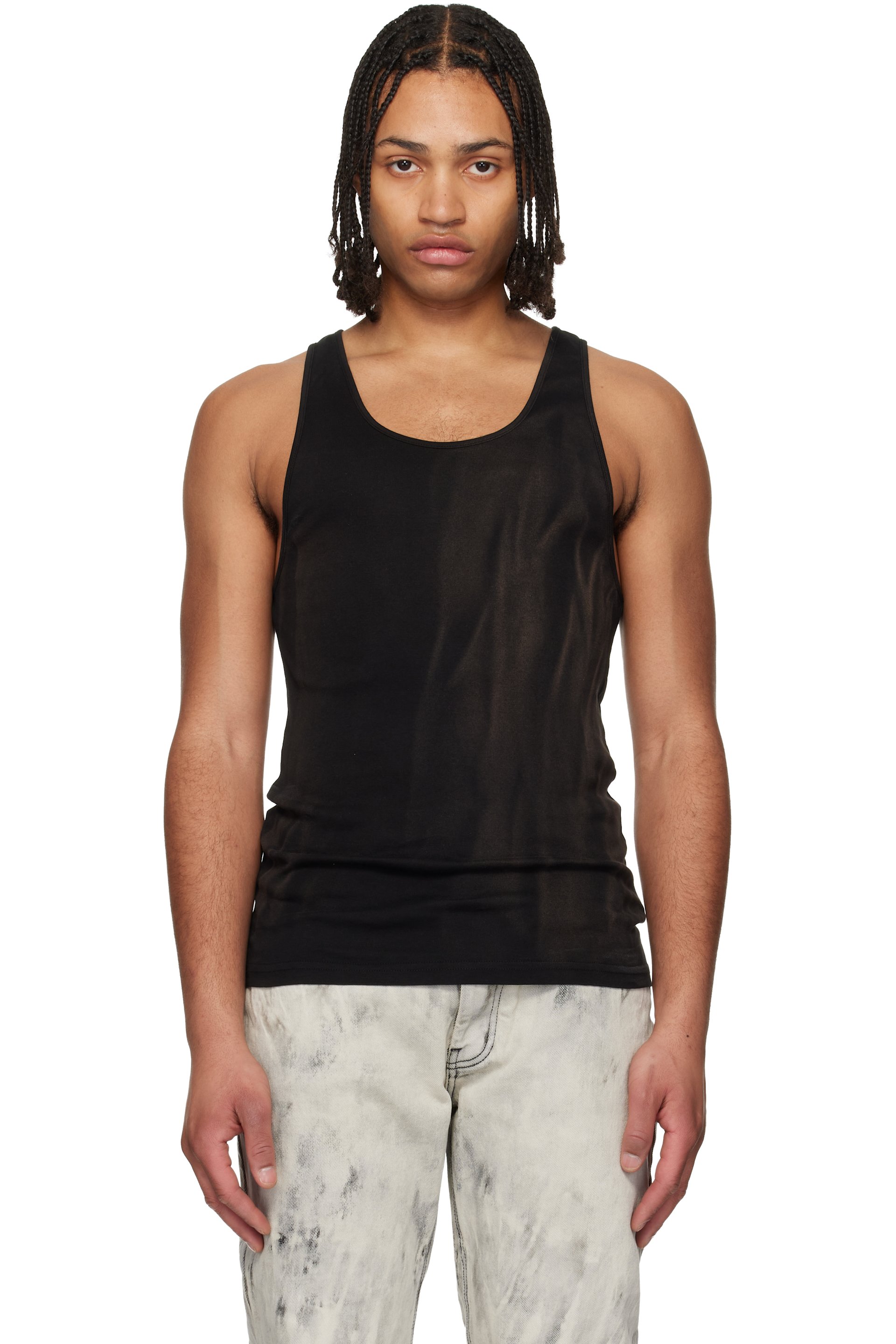 ALEXANDER DIGENOVA - Black Faded Tank Top