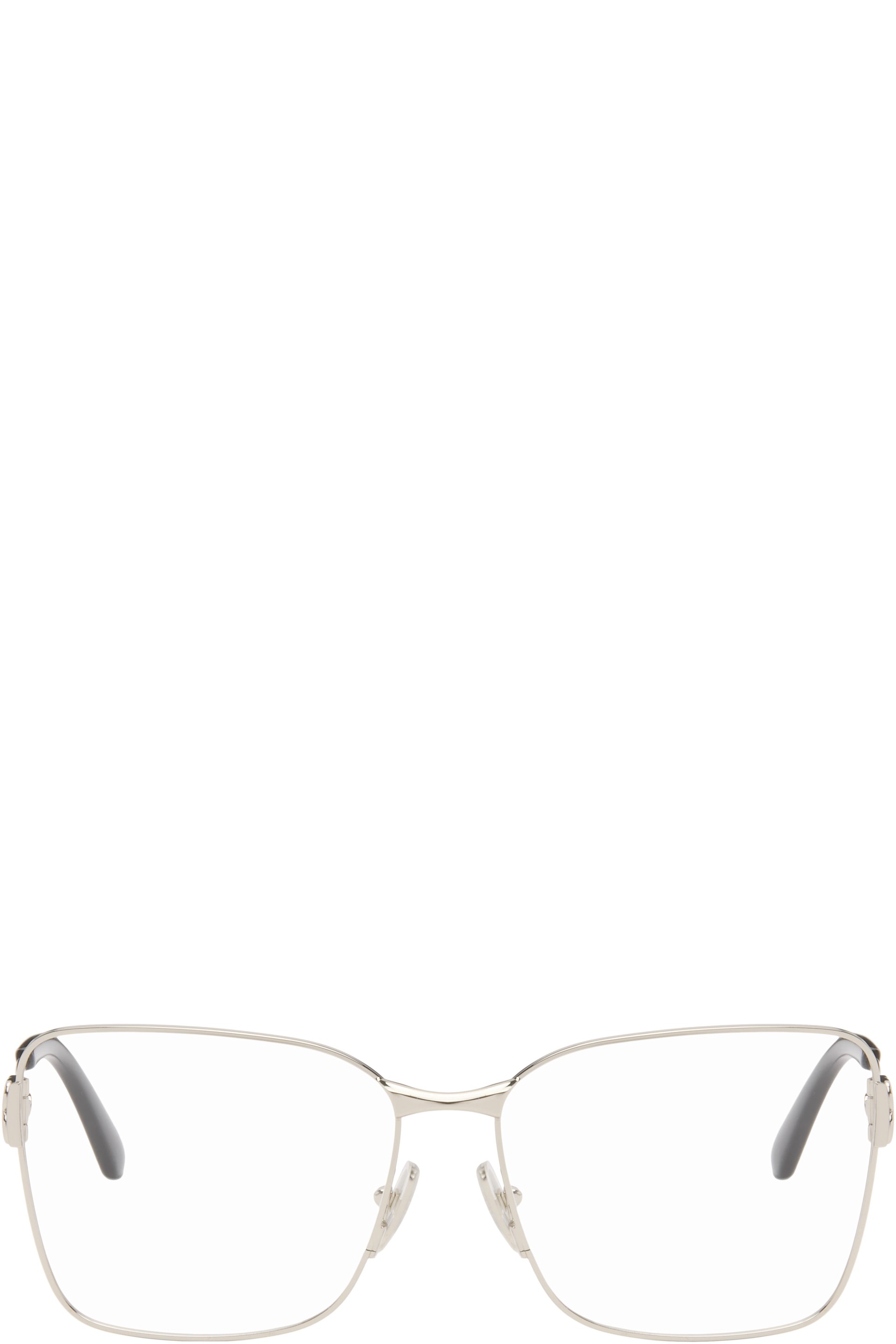 Balenciaga - Silver Mercury Squared Metal Glasses