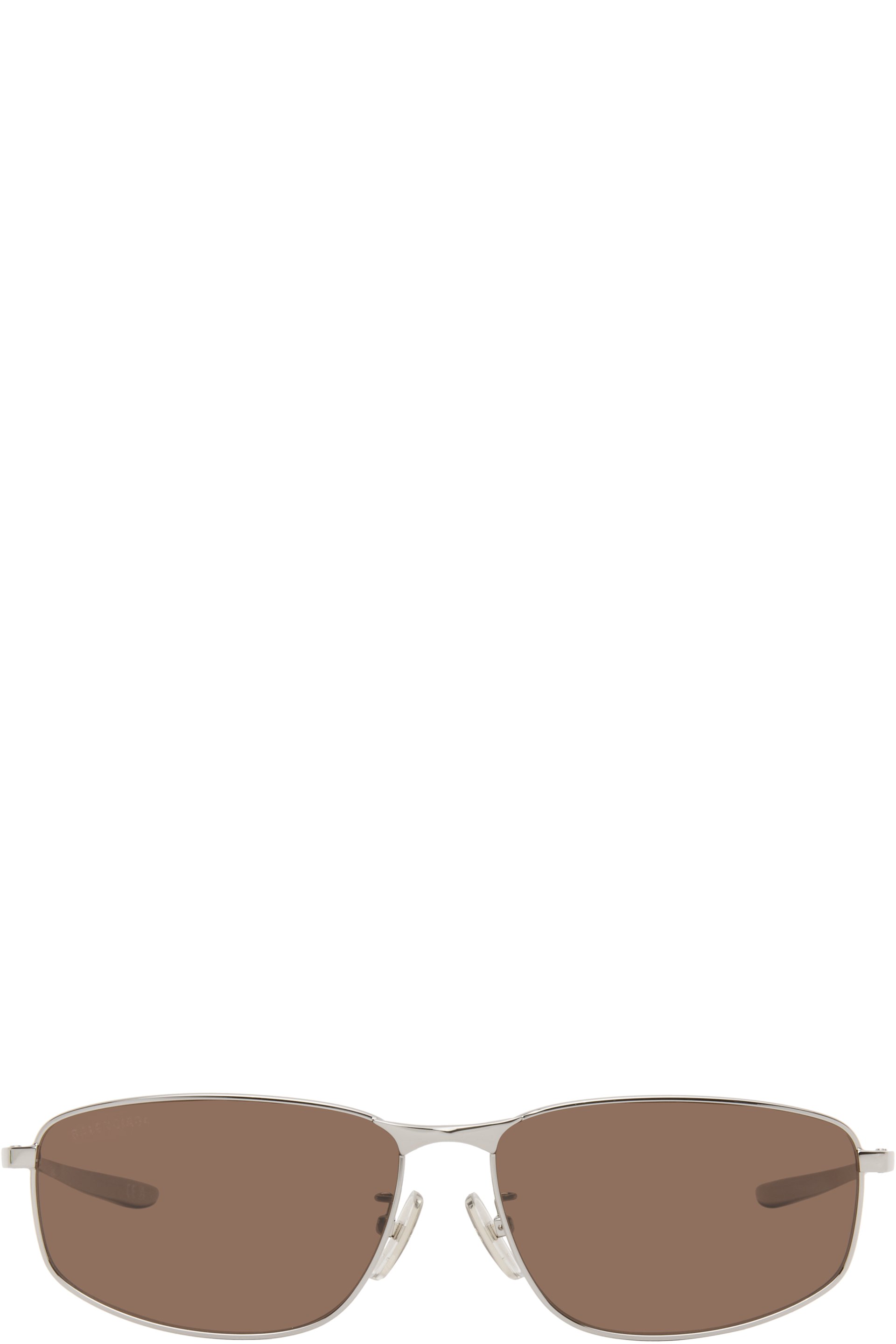 Balenciaga - Lunettes de soleil Monday gris acier