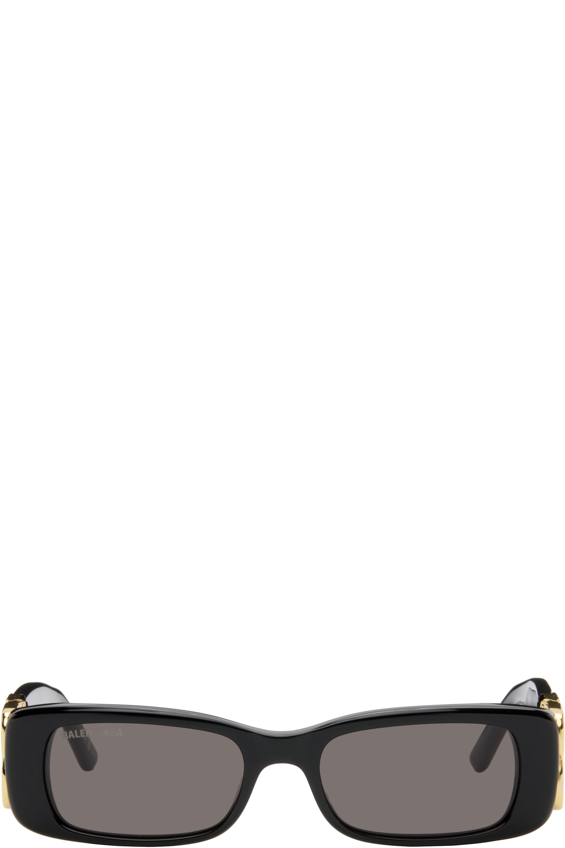 Balenciaga - Lunettes de soleil rectangulaires Everyday None noires
