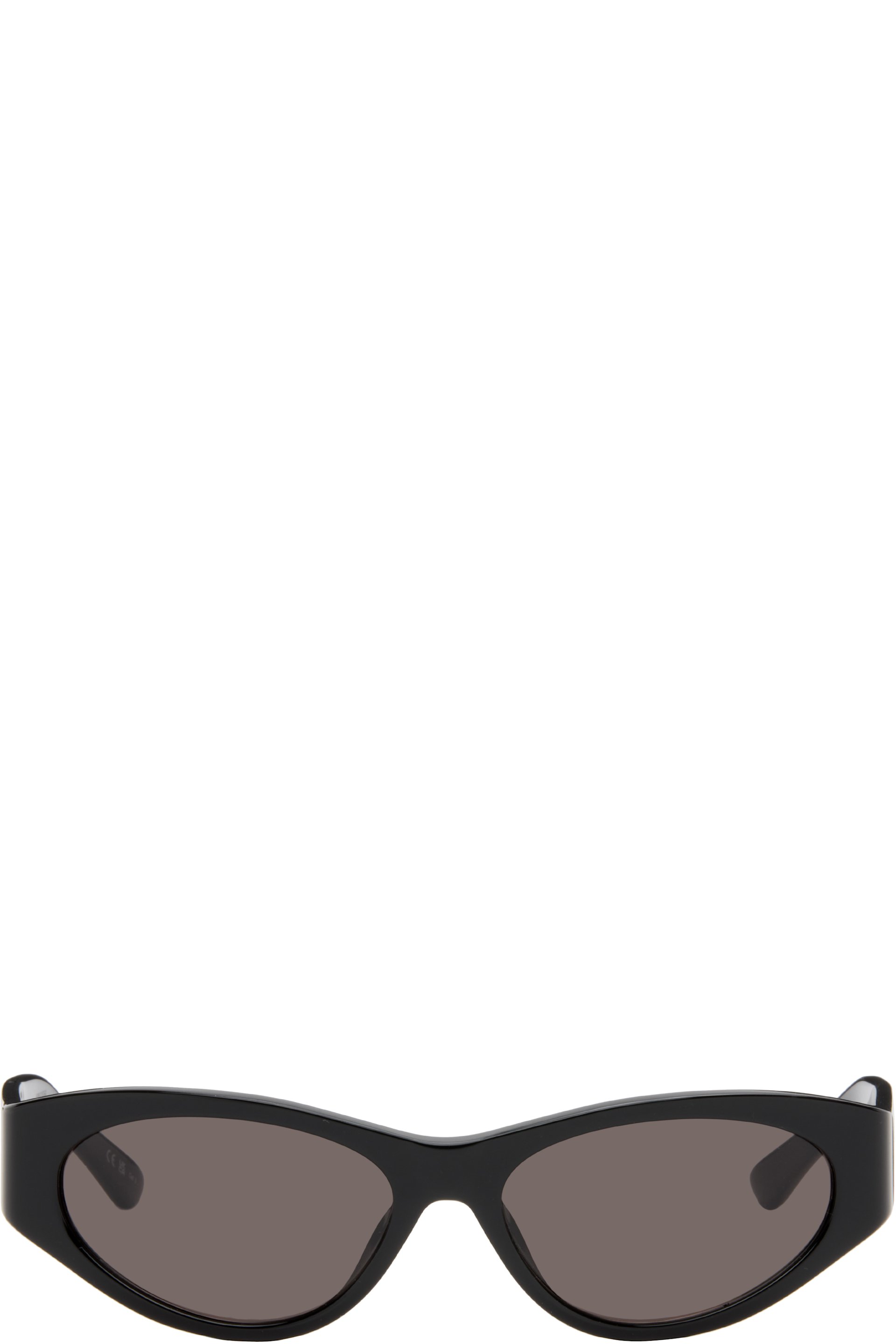 Balenciaga - Lunettes de soleil ovales Tuesday noires