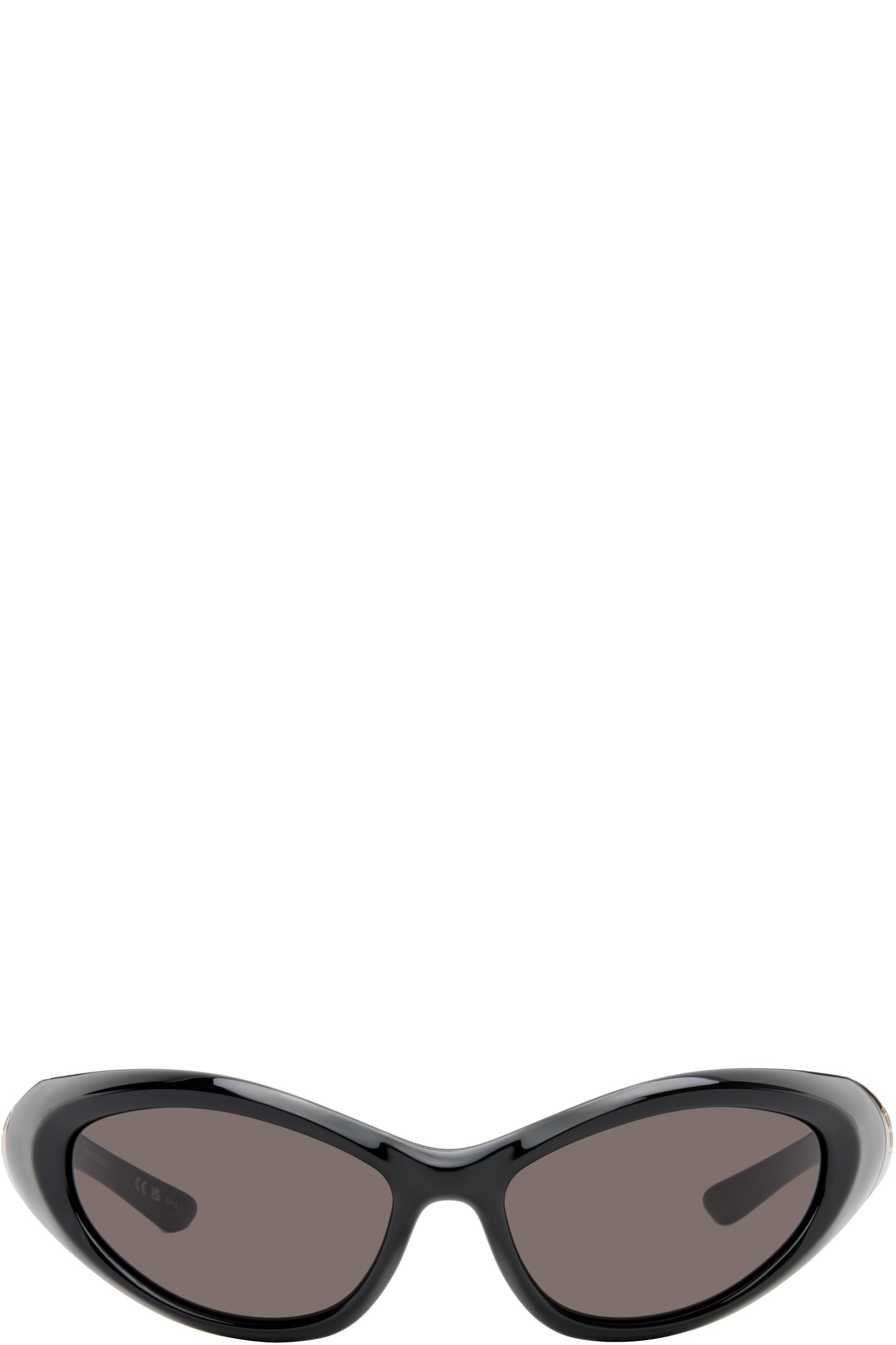 Balenciaga - Lunettes de soleil ovales noires