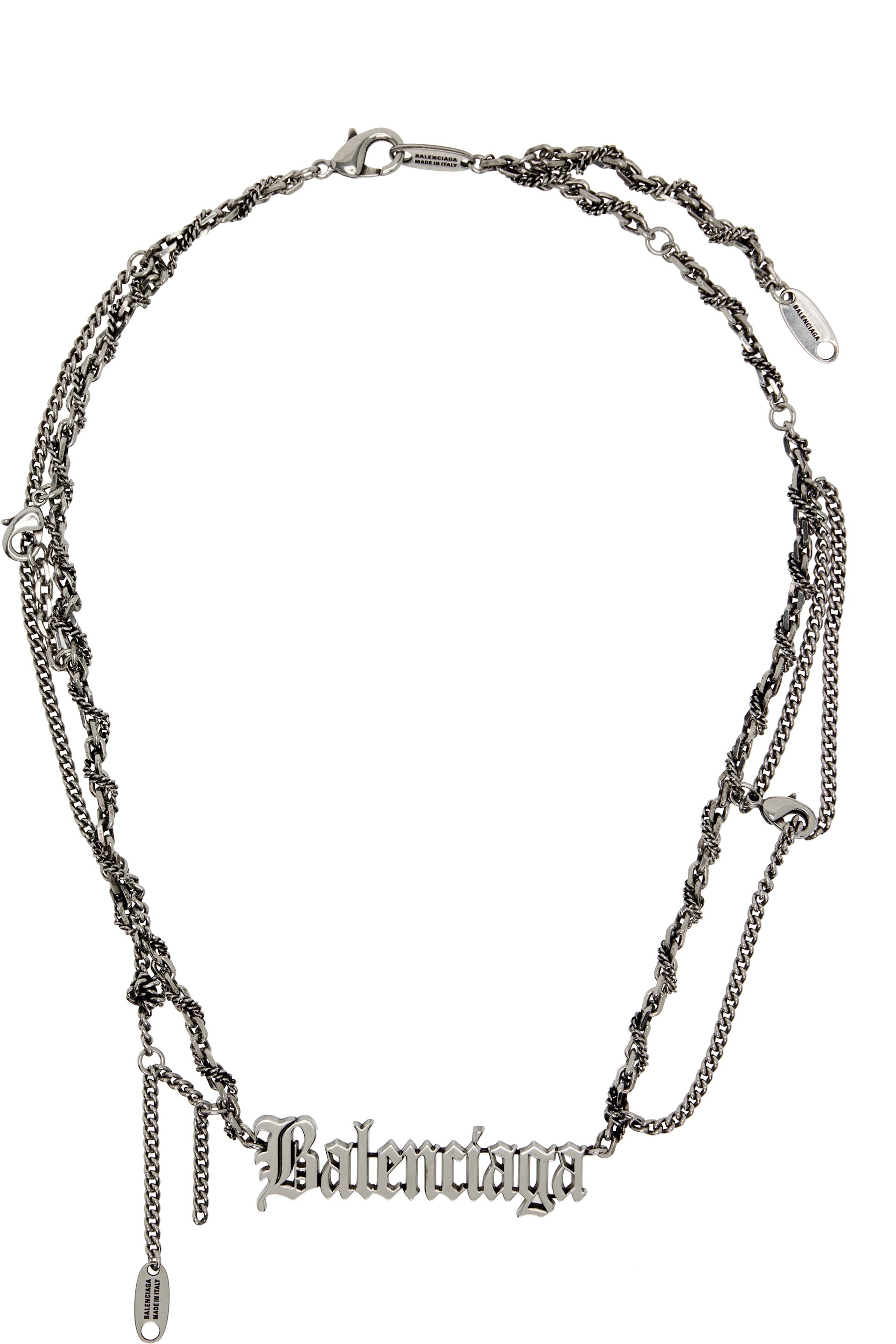 Balenciaga - Typo Destroyed Necklace
