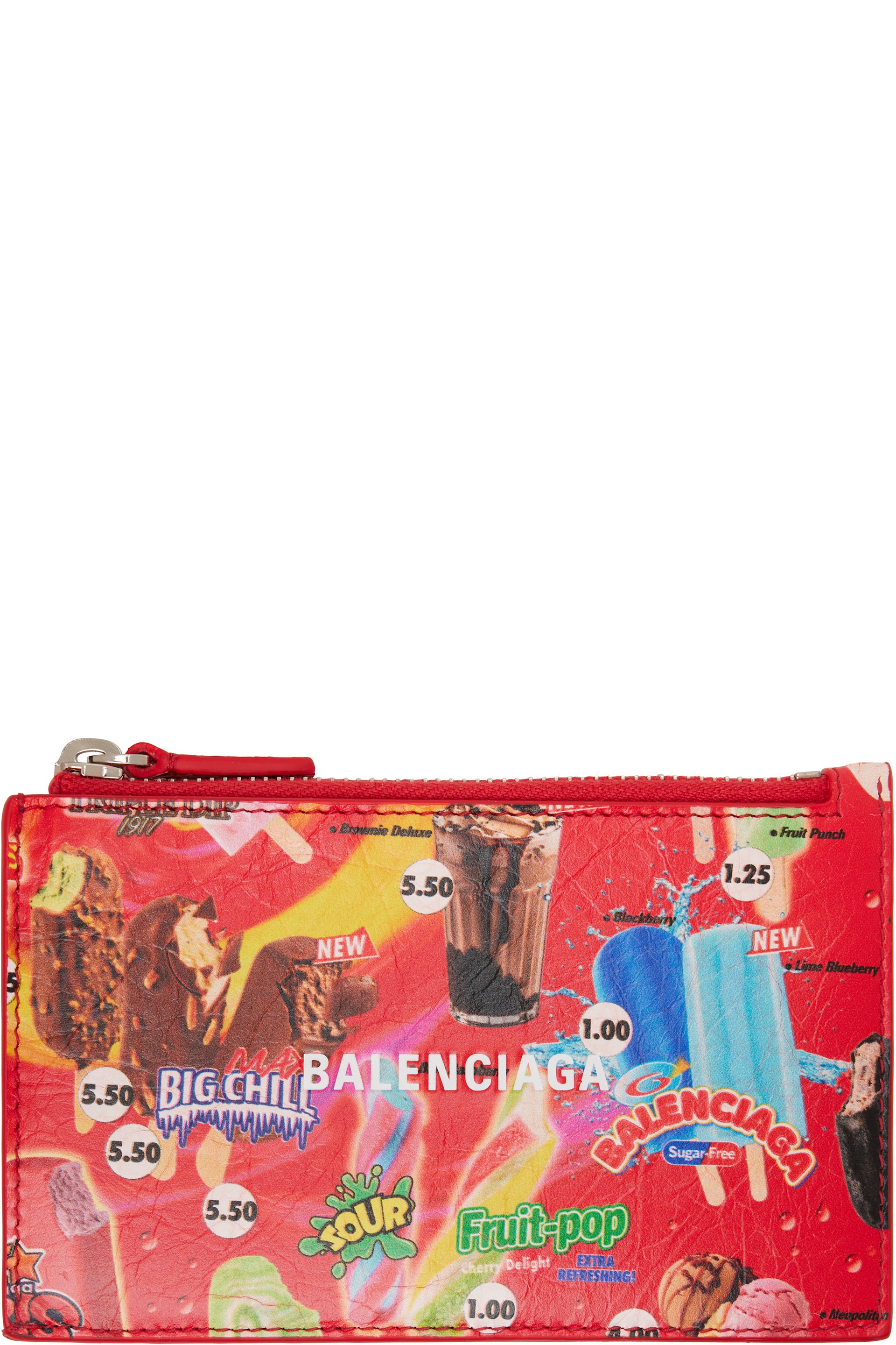 Balenciaga - Red Cash Long Coin Card Holder