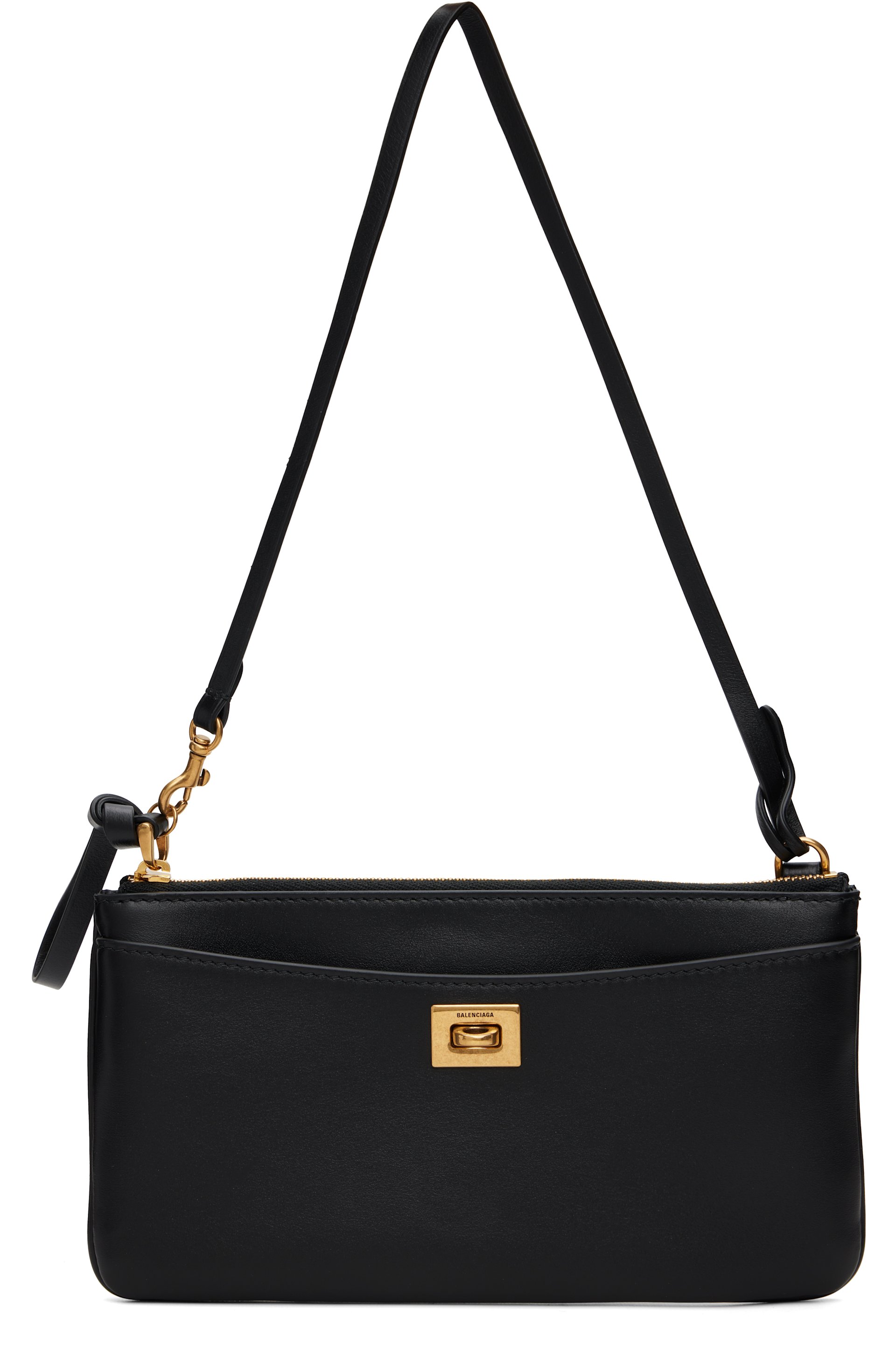 Balenciaga - Black Rodeo Phone Pouch Bag