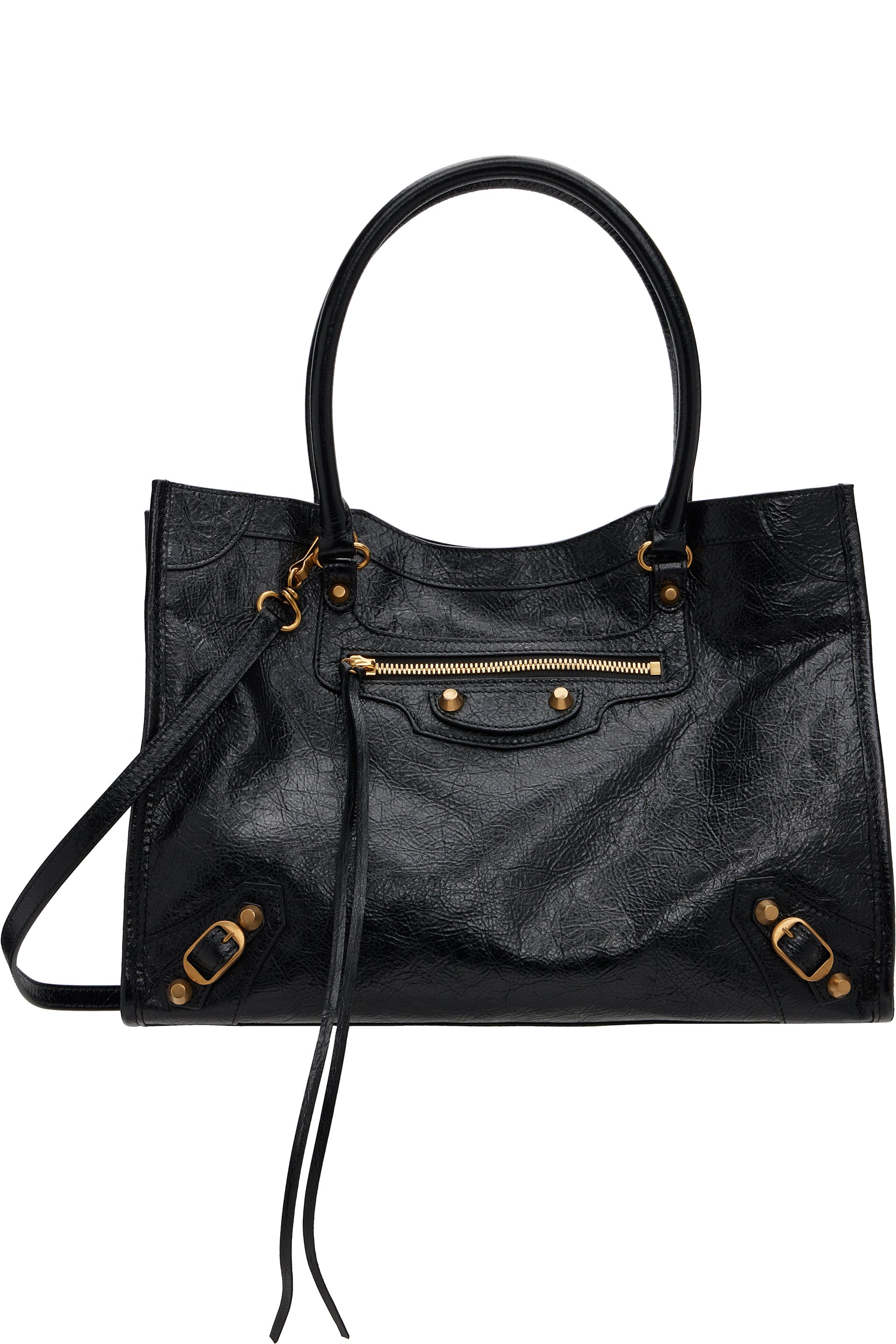 Balenciaga - 黑色小号 Le City Arena Lamb 托特包