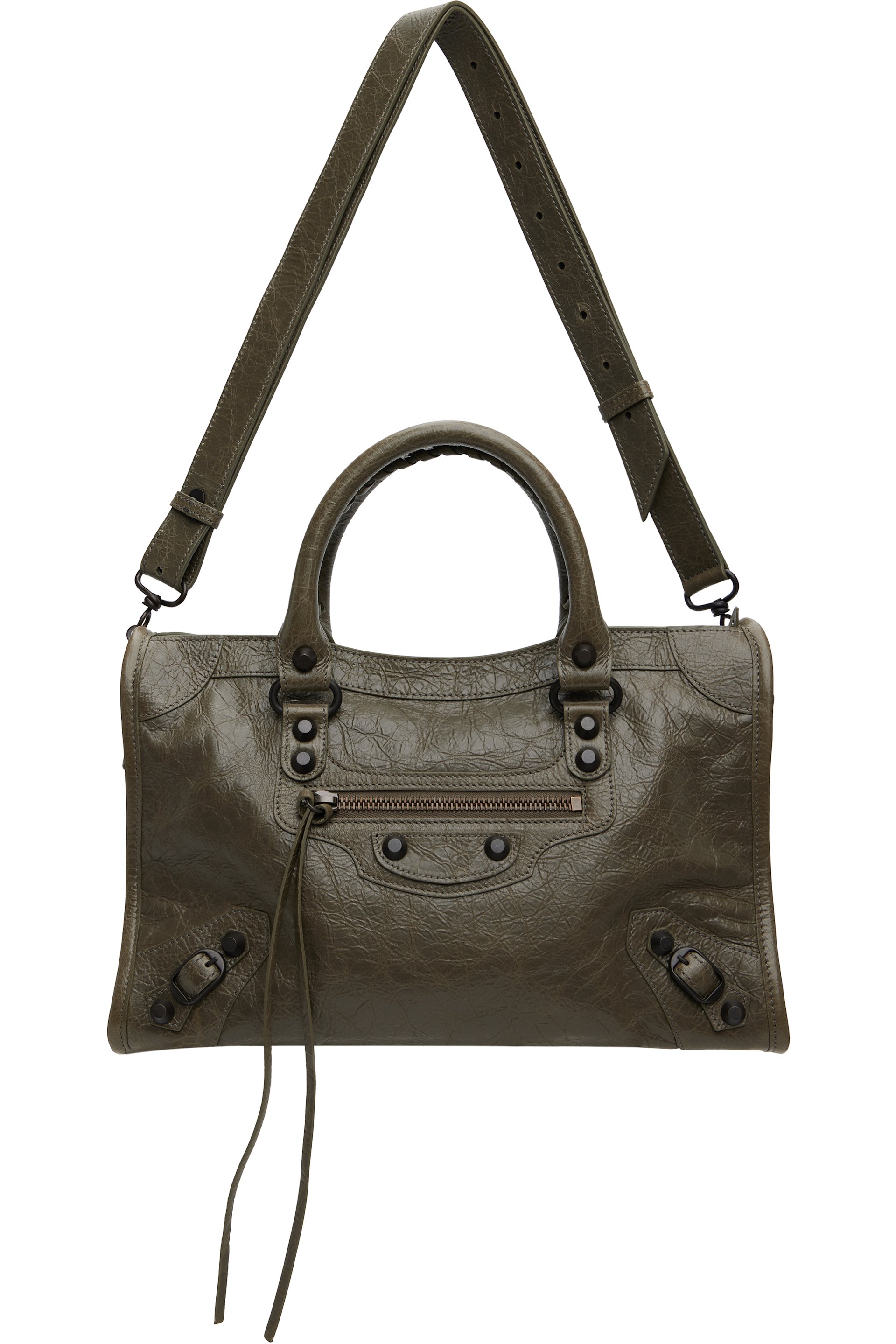 Balenciaga - Petit sac 'Le City' kaki