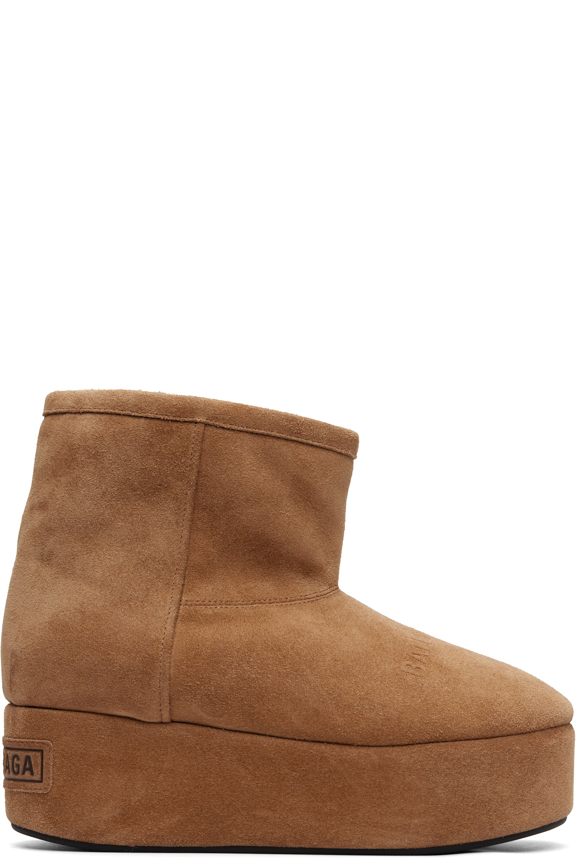 Balenciaga - Tan Alaska Platform Boots