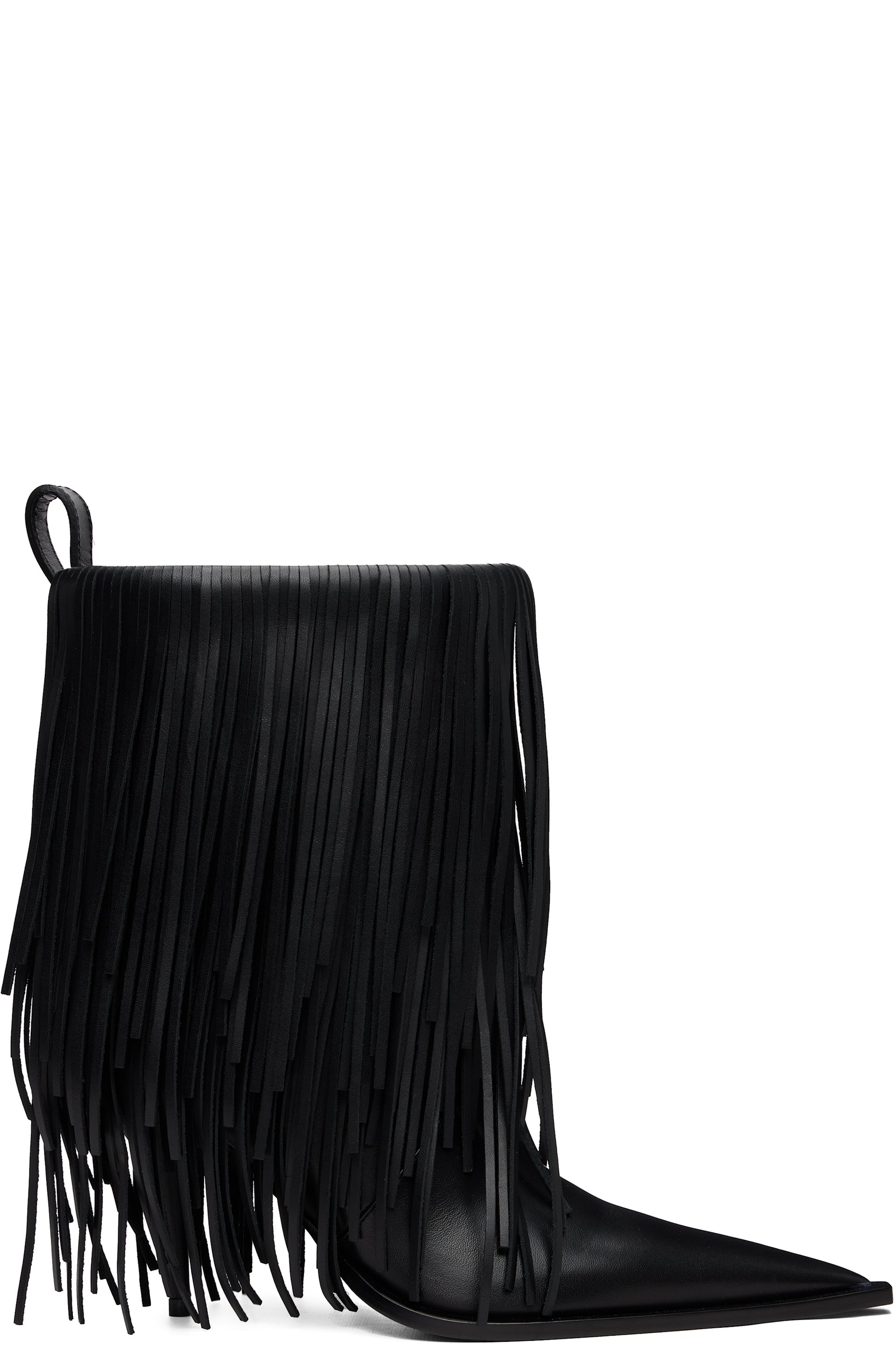 Balenciaga - Black Avenue Fringe Boots