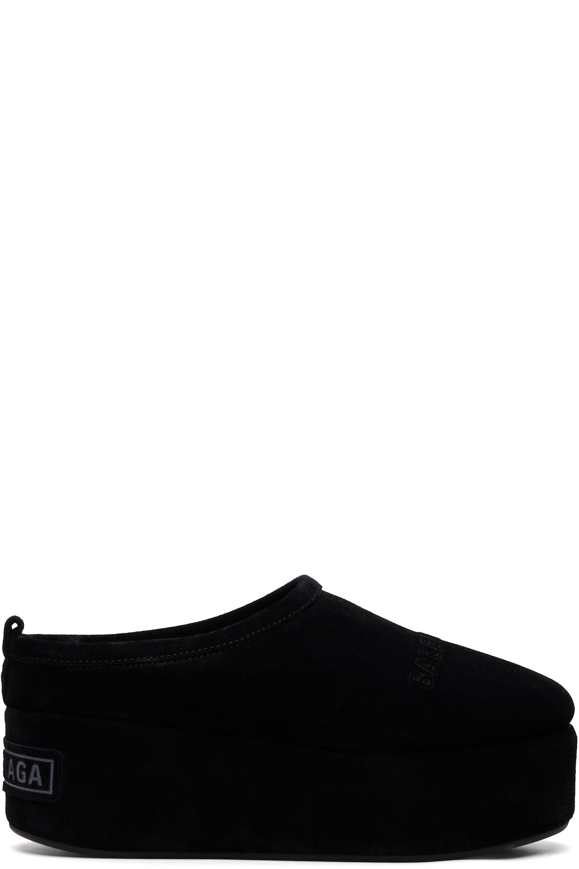 Balenciaga - Black Alaska Soft Platform Loafers