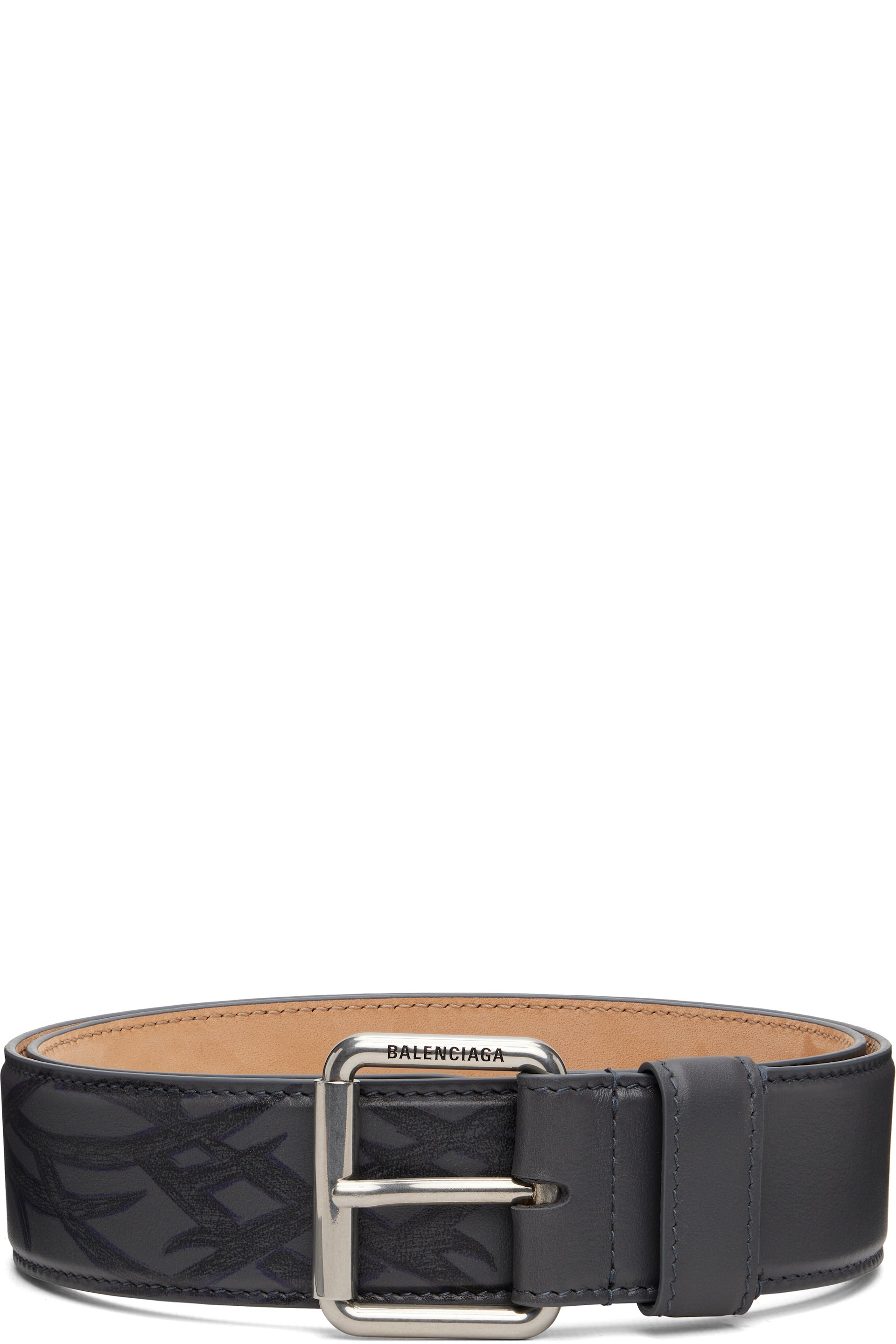 Balenciaga - Gray Prong Belt