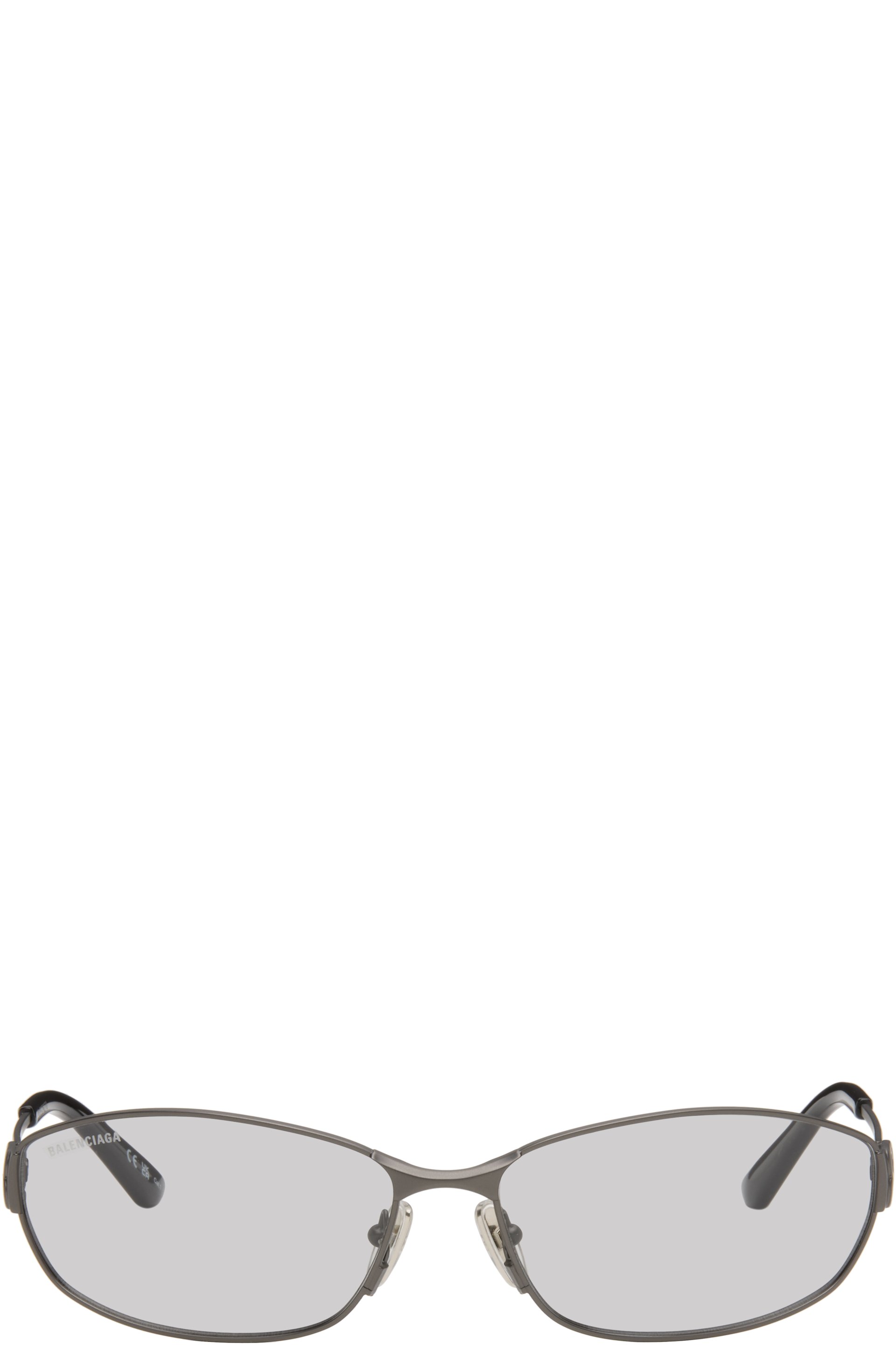 Balenciaga: Gunmetal Everyday Mercury Sunglasses | SSENSE