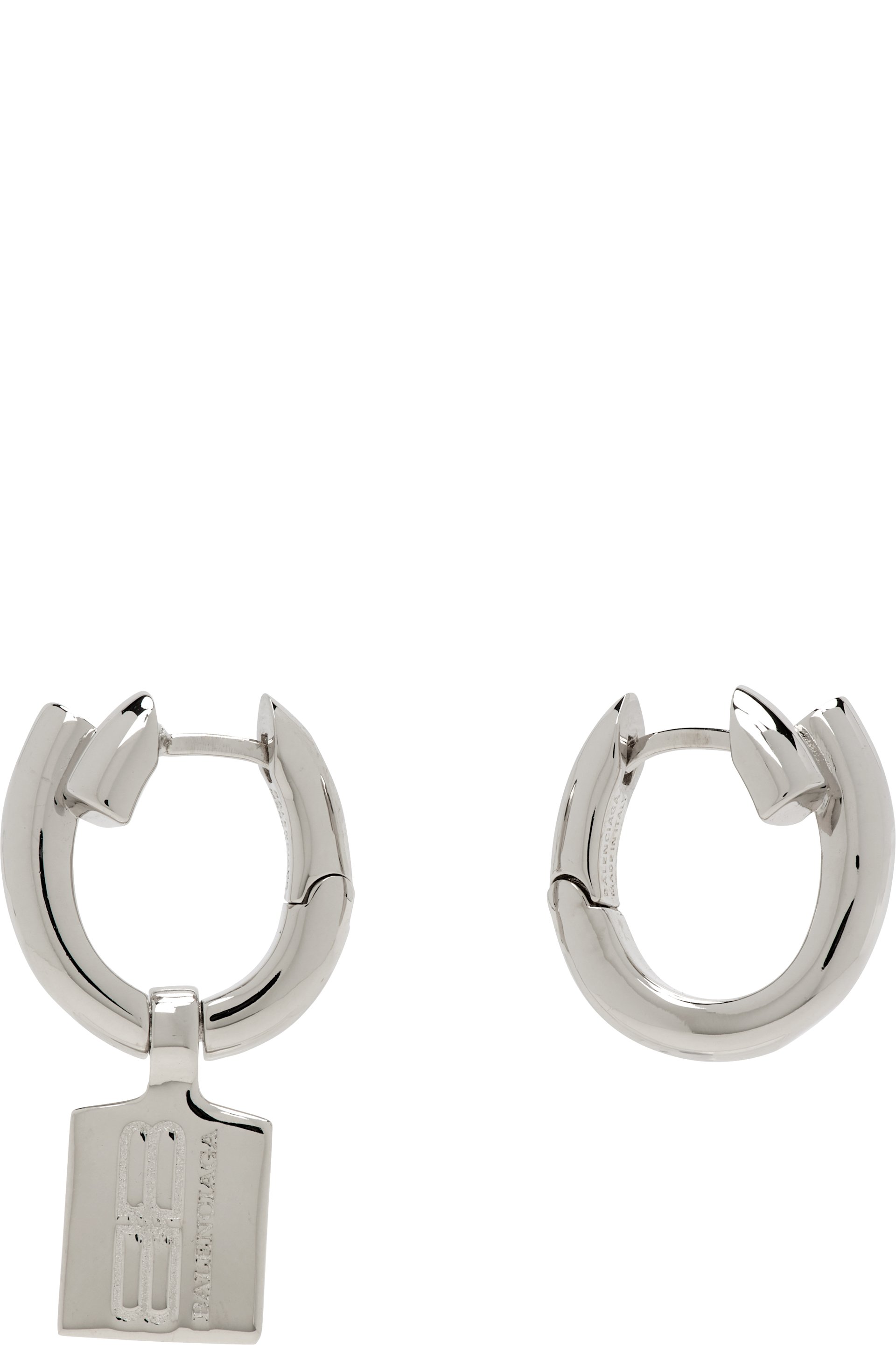 Balenciaga - Boucles d'oreilles Saint-Germain à plaque