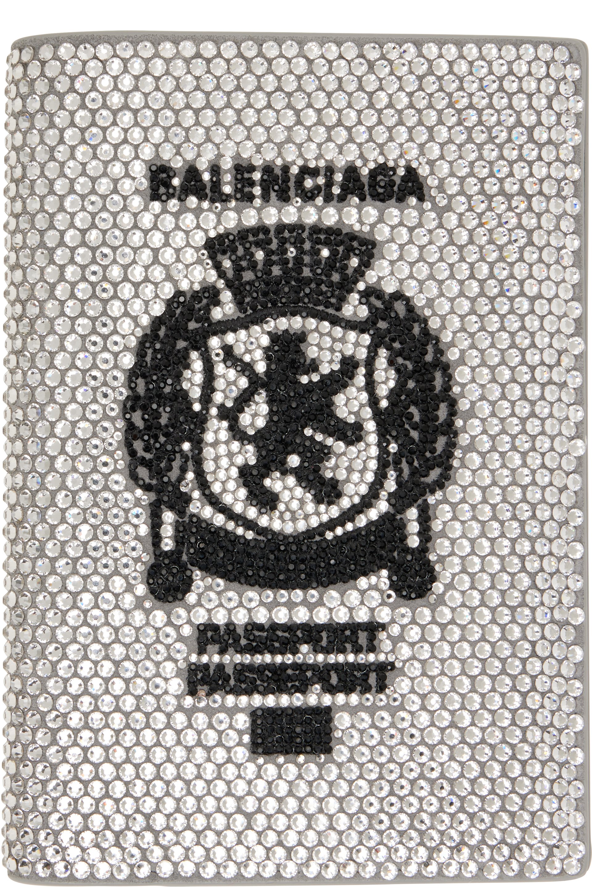 Balenciaga - Étui pour passeport gris